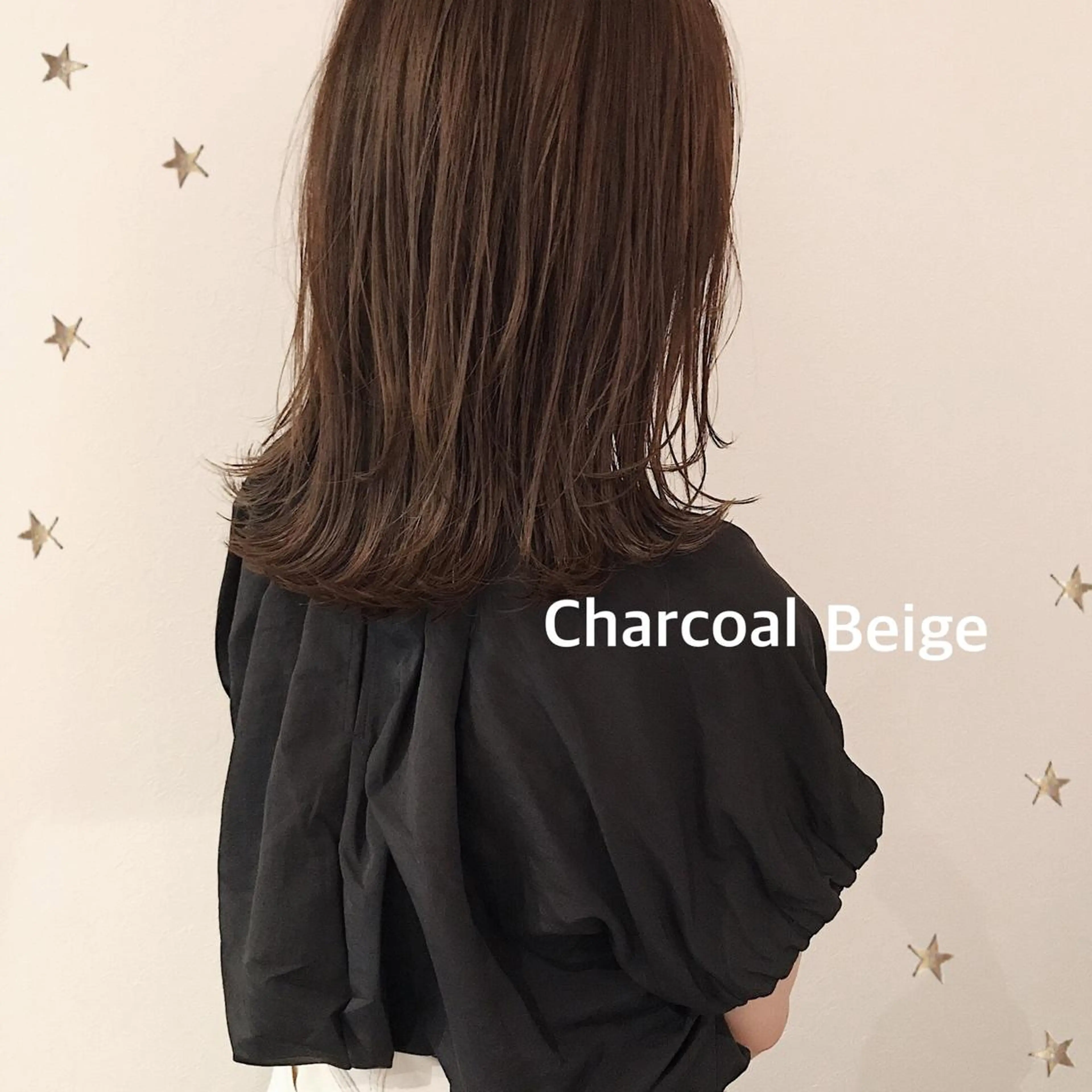 ミディアム カラー カット ヘアカラー 市川 千夏のヘアスタイル