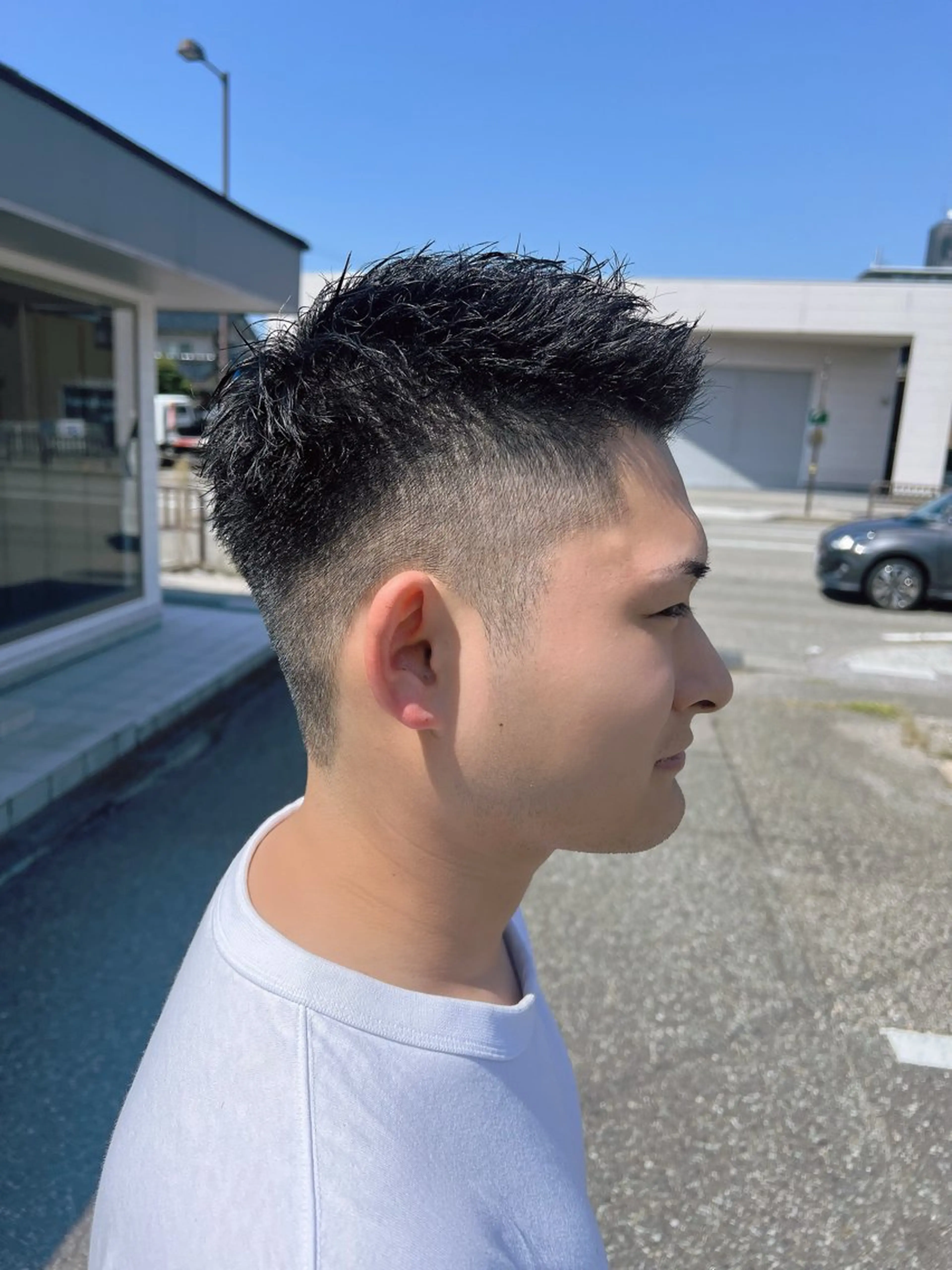 ショート ショートヘア メンズパーマ特化/髪 質改善艶カラー/椿原のヘアスタイル