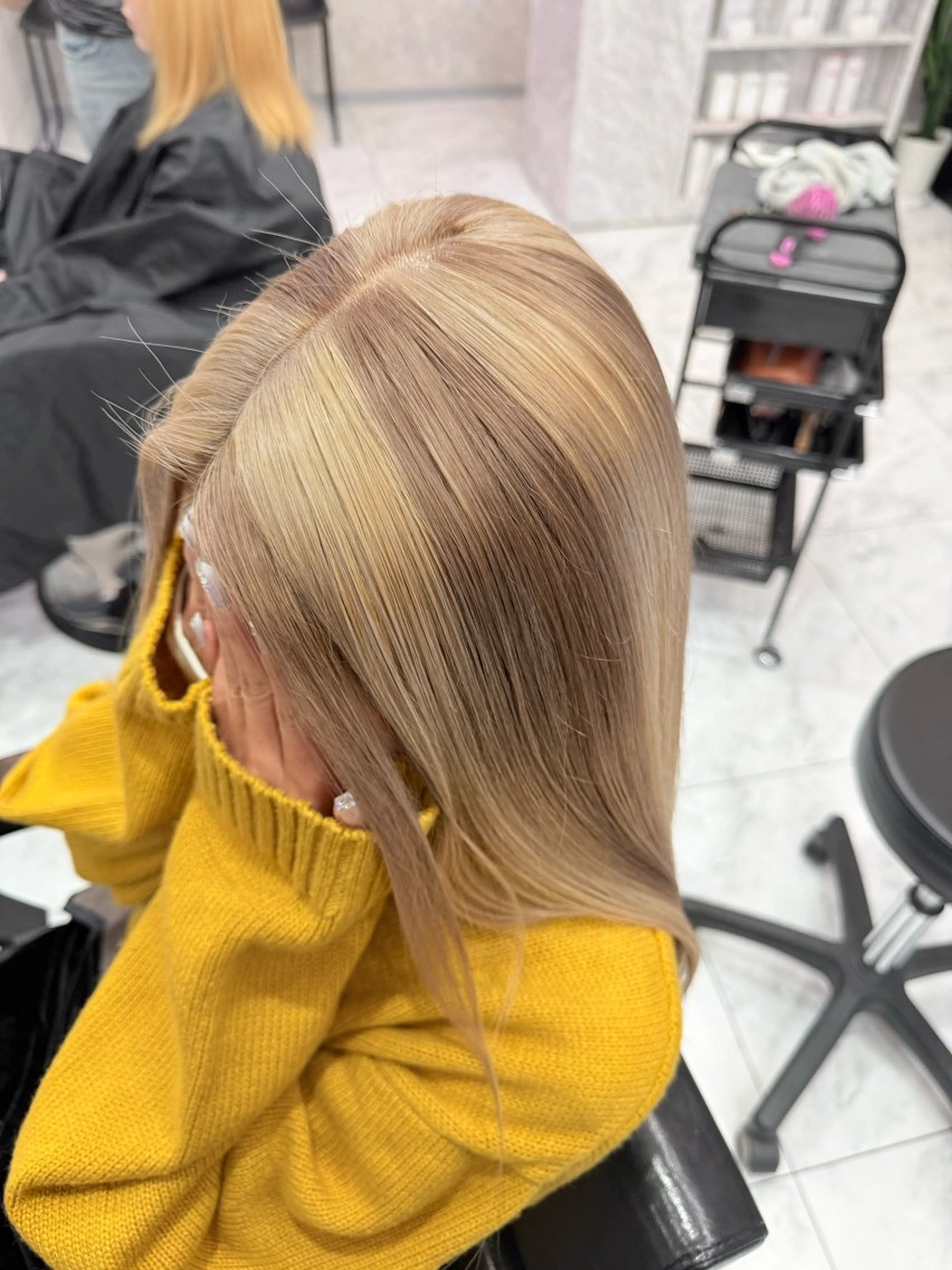 ロング カラー 🌺ハイトーン🌺 矢葺 なぎさ🌺🌺のヘアスタイル