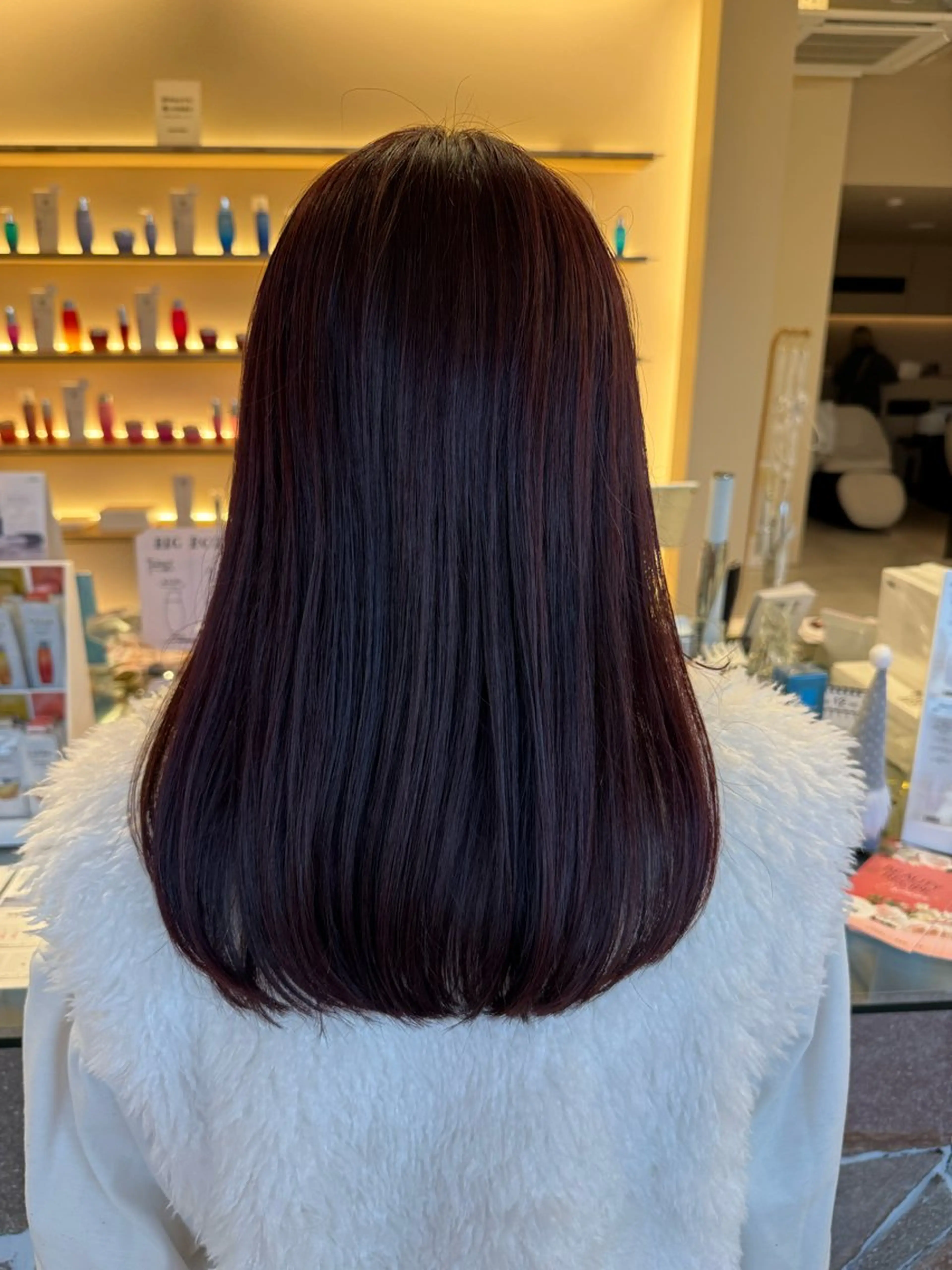 ロング カット ヘアカラー トリートメント 岸田莉奈/ ゆるふわ/ナチュラルのヘアスタイル