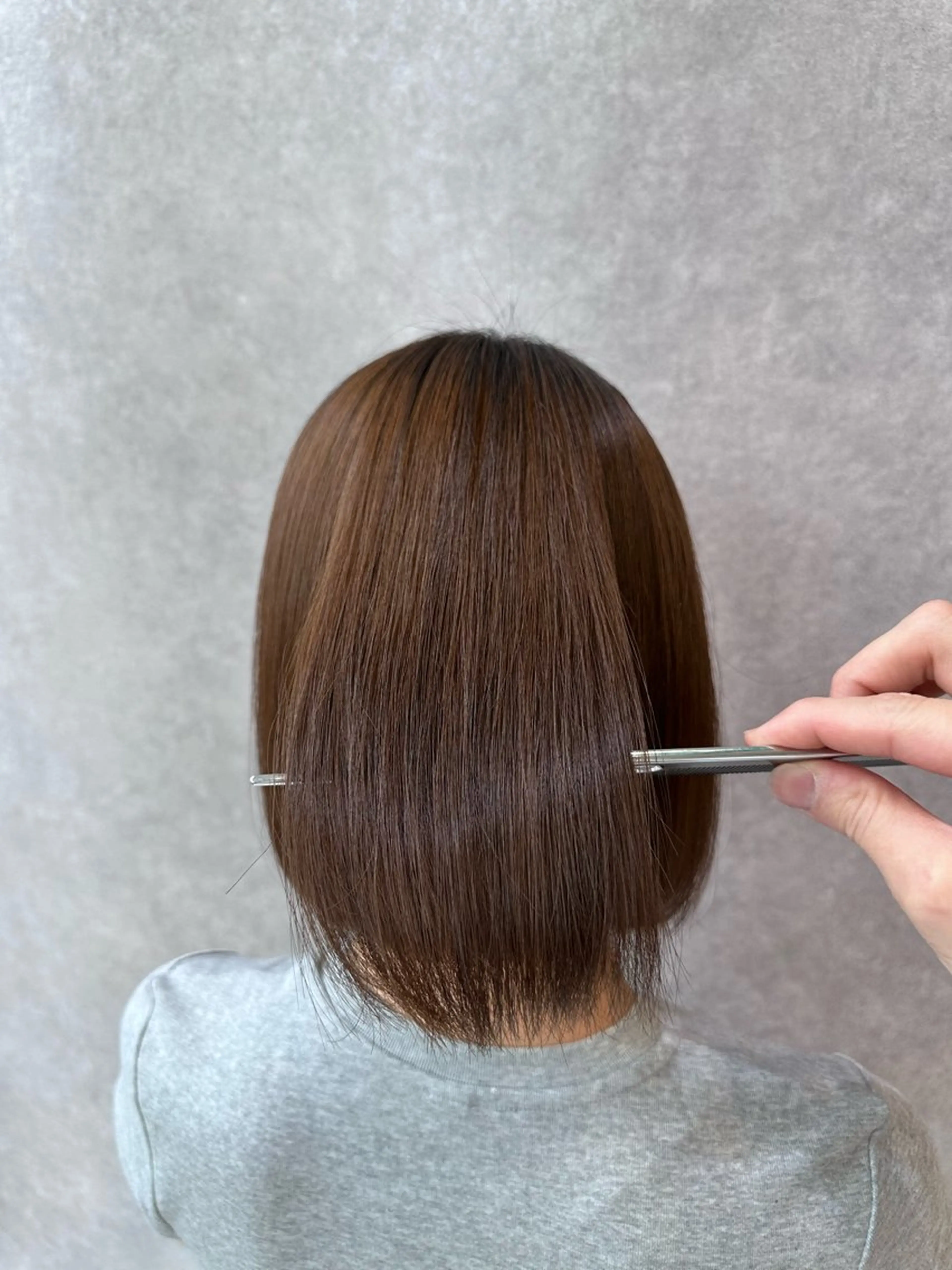 ミディアム 🔸縮毛矯正/髪質 改善カラー石崎🔸のヘアスタイル