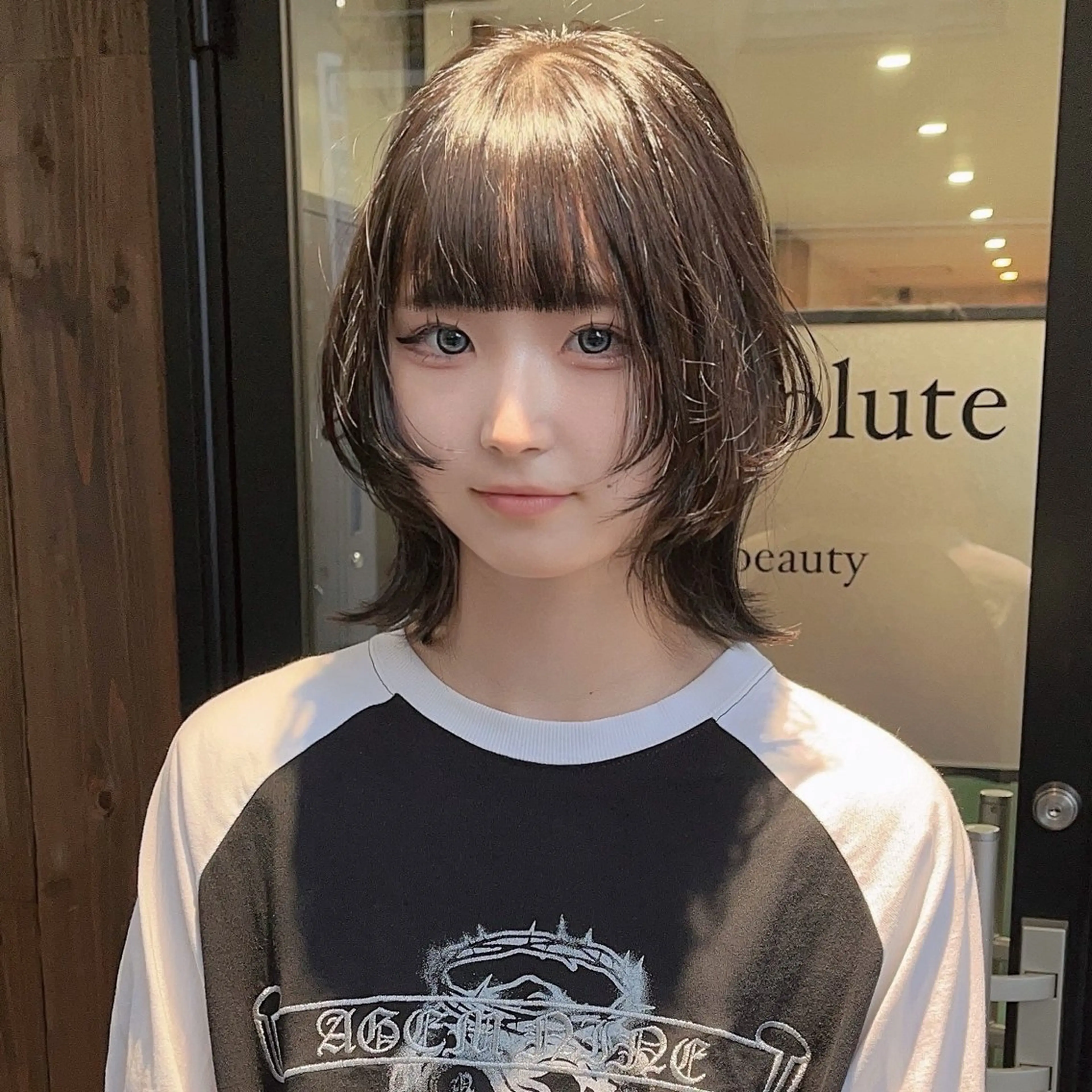 ミディアム カット トリートメント ウルフ/レイヤー /パーマ/島田陽稀のヘアスタイル