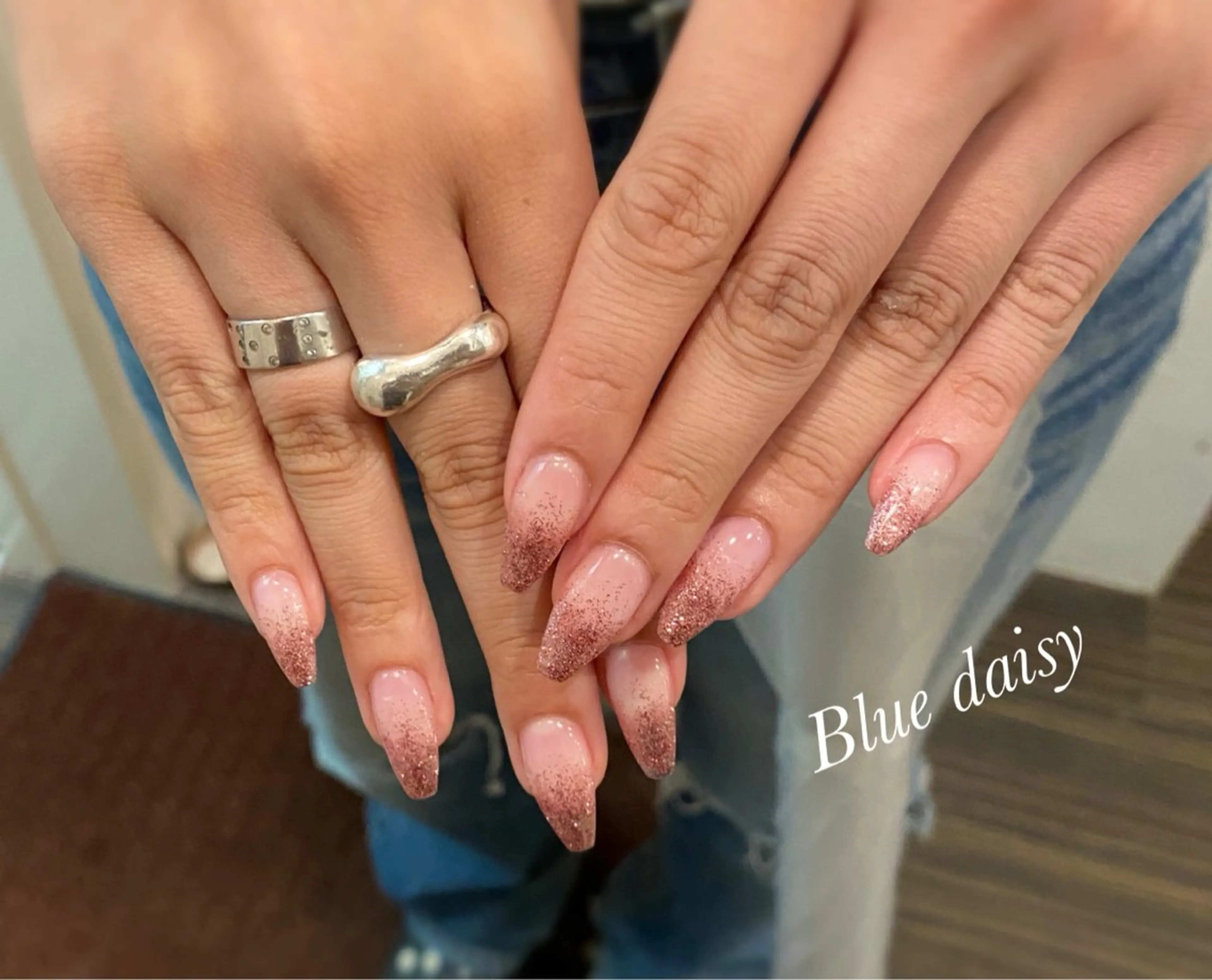ネイル ハンドネイル Blue daisy 栄本店のネイルデザイン