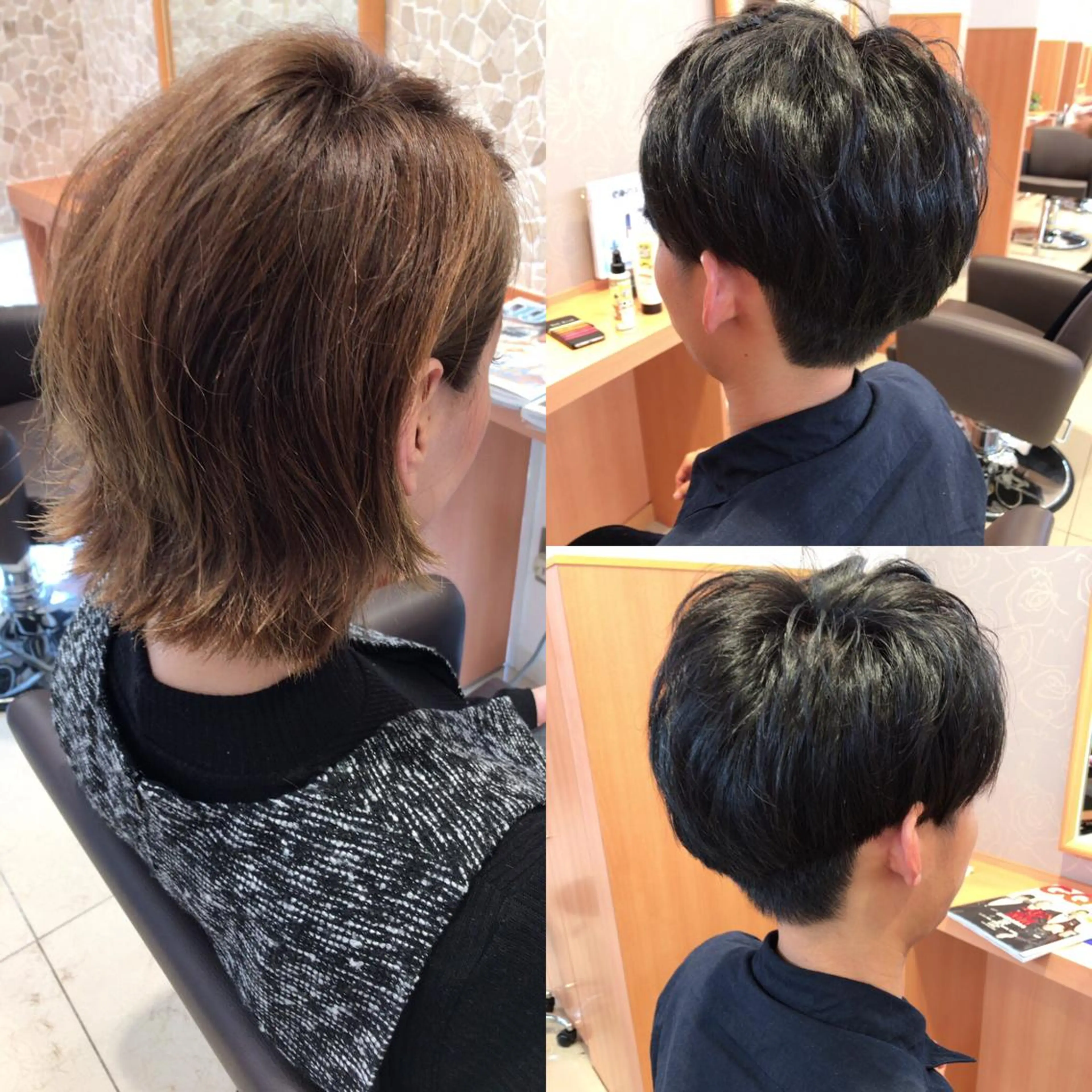 ショート ミディアム カラー パーマ haku  hair salon所属・レイヤーカット匠 イソザキノリユキのヘアスタイル
