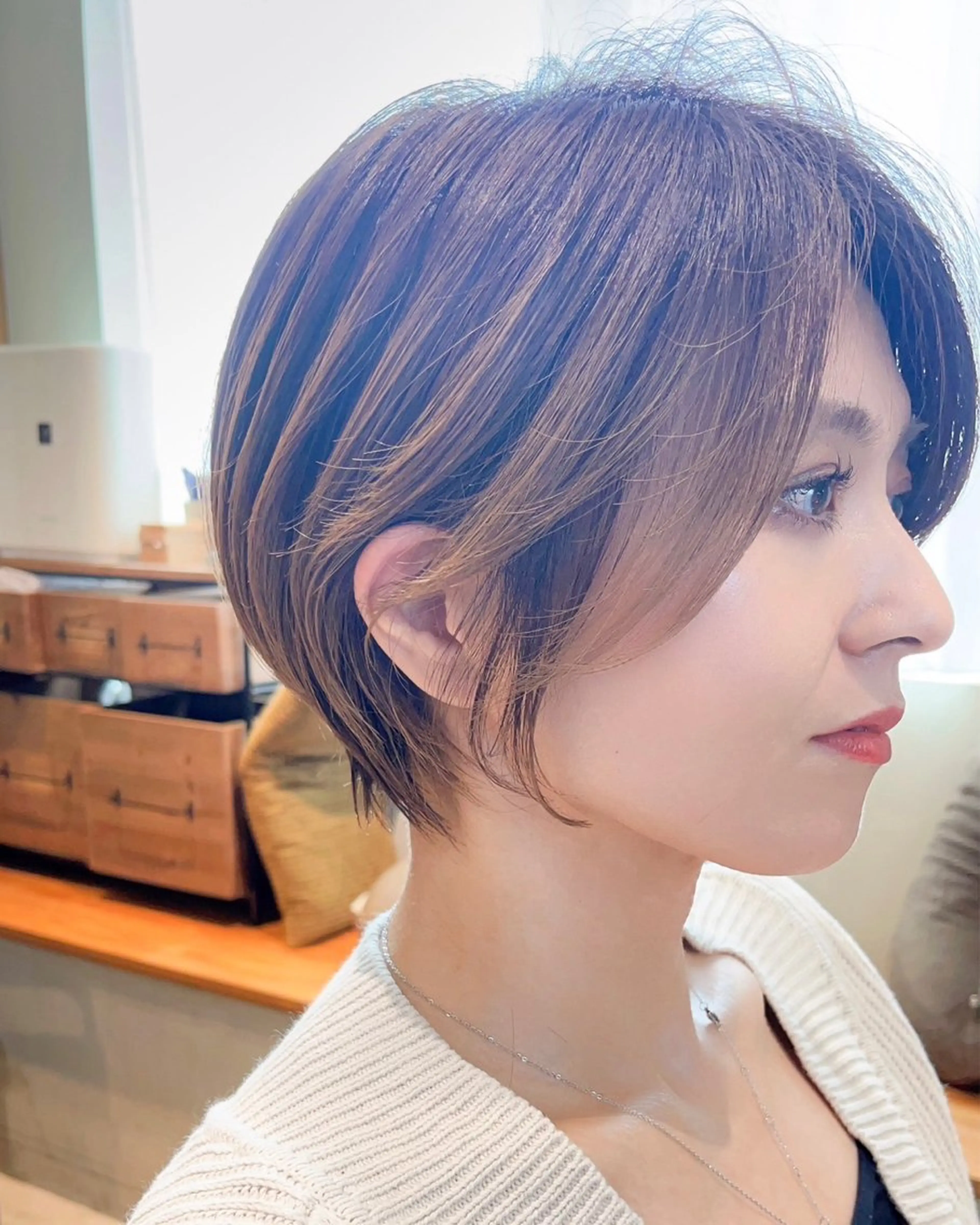 ショート くびれミディアム/似 合わせ/鎌倉/edAのヘアスタイル