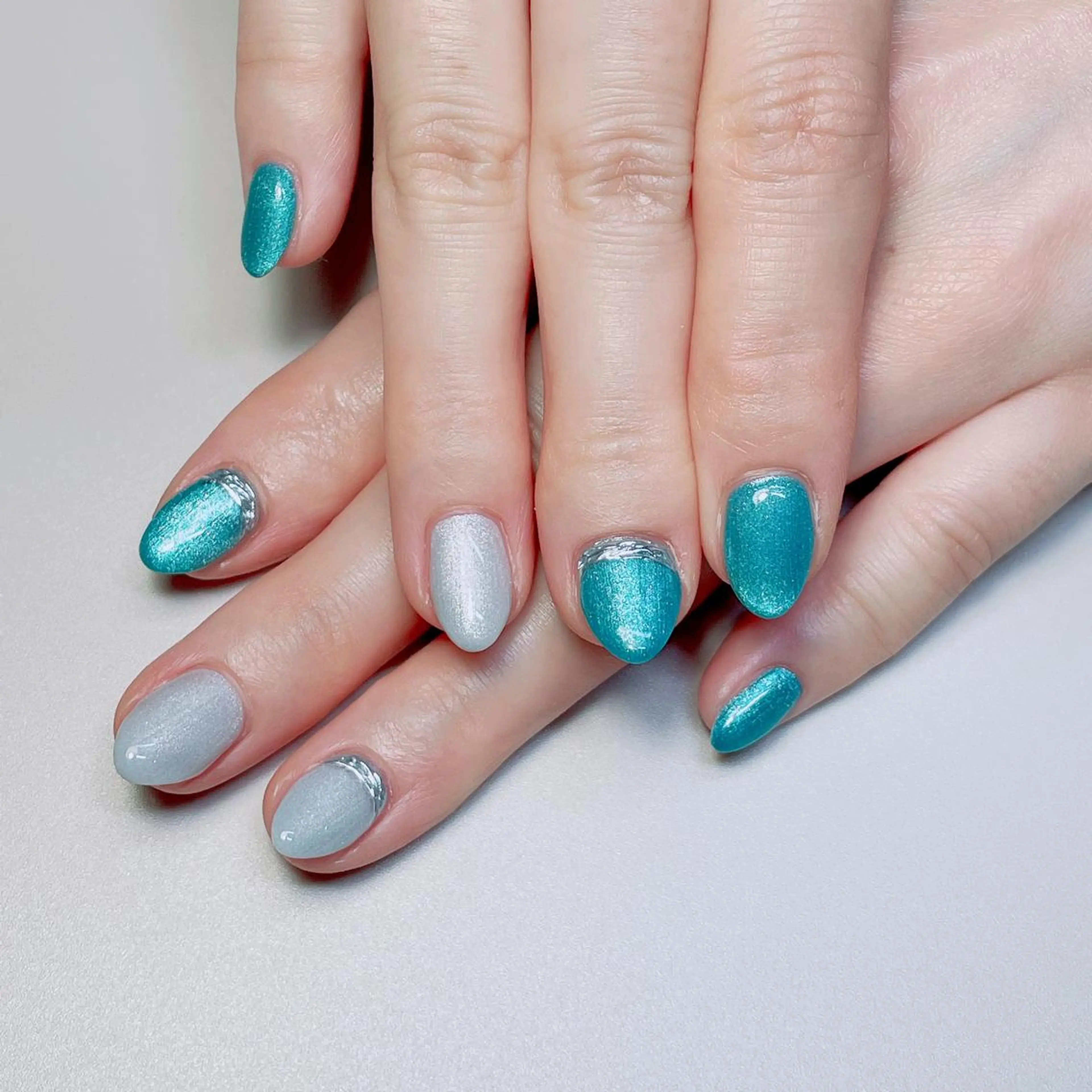 ネイル ジェルネイル マグネットネイル ハンドネイル kipinail 川﨑えりかのネイルデザイン