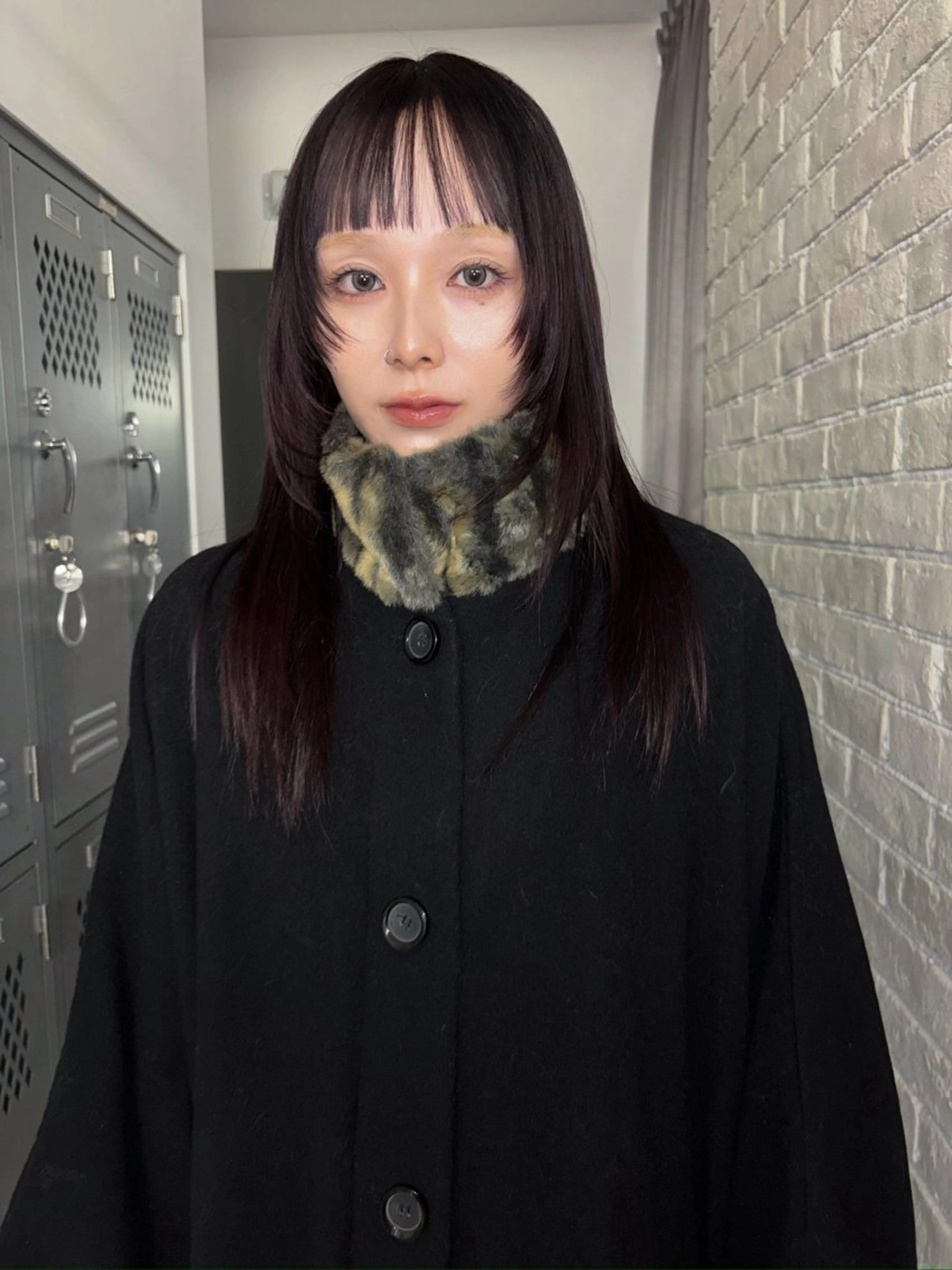 ロング カラー 顔まわりレイヤー 顔周りカット レイヤーカット rikuto カット/パーマのヘアスタイル