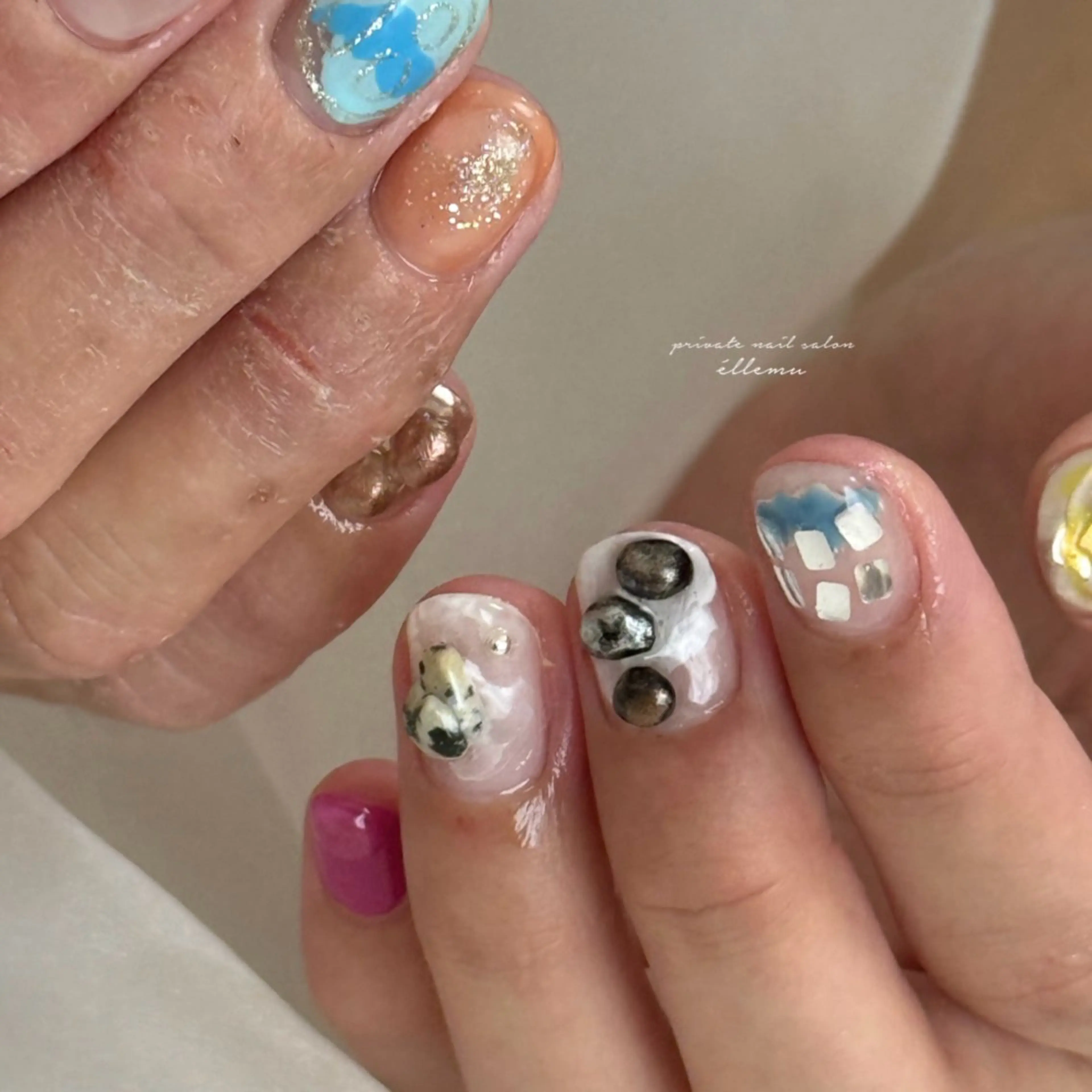 ネイル ハンドネイル éllemu えるみゅのネイルデザイン