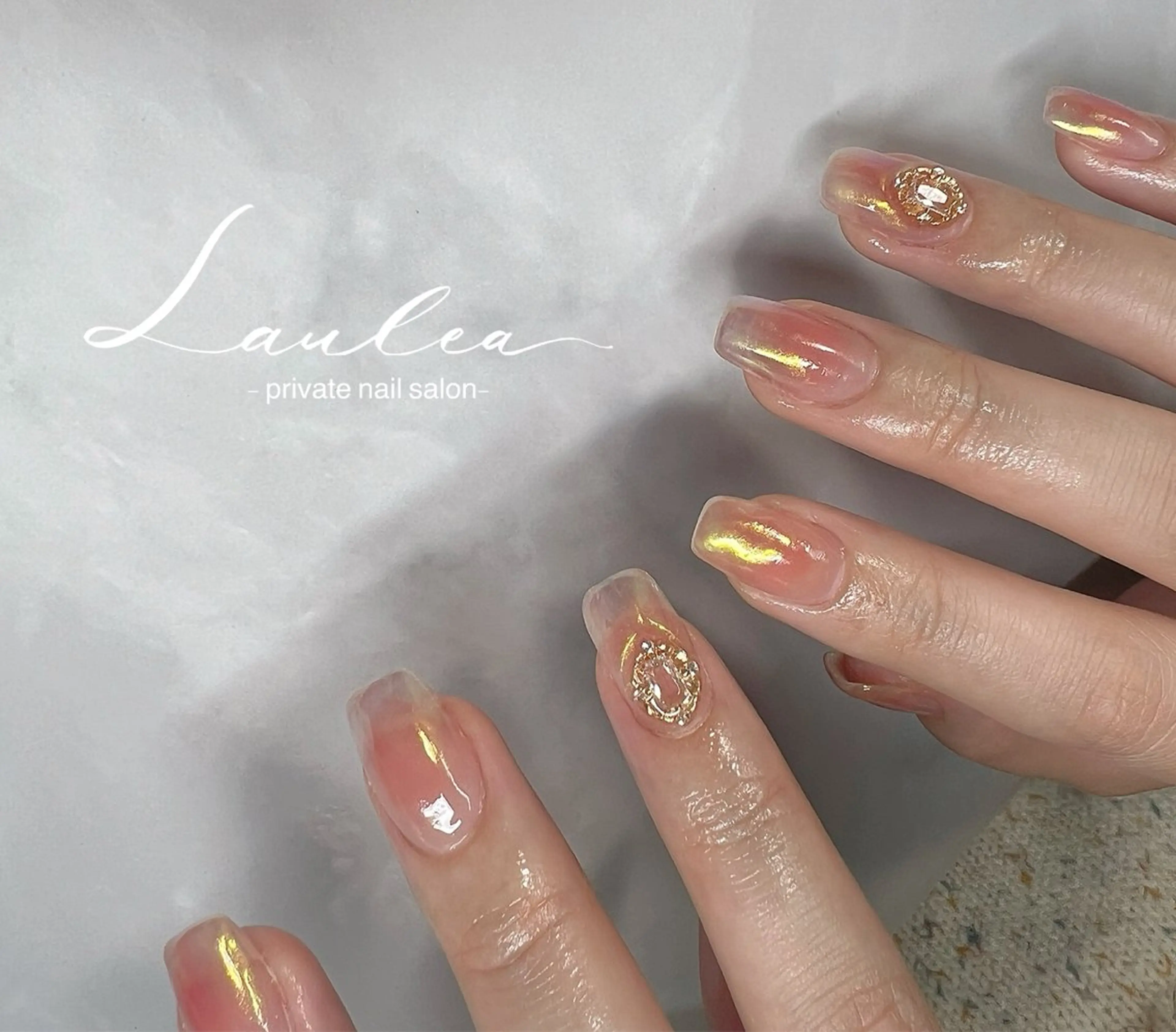 ネイル フットネイル ジェルネイル 韓国ネイル nail salon Lauleaのネイルデザイン
