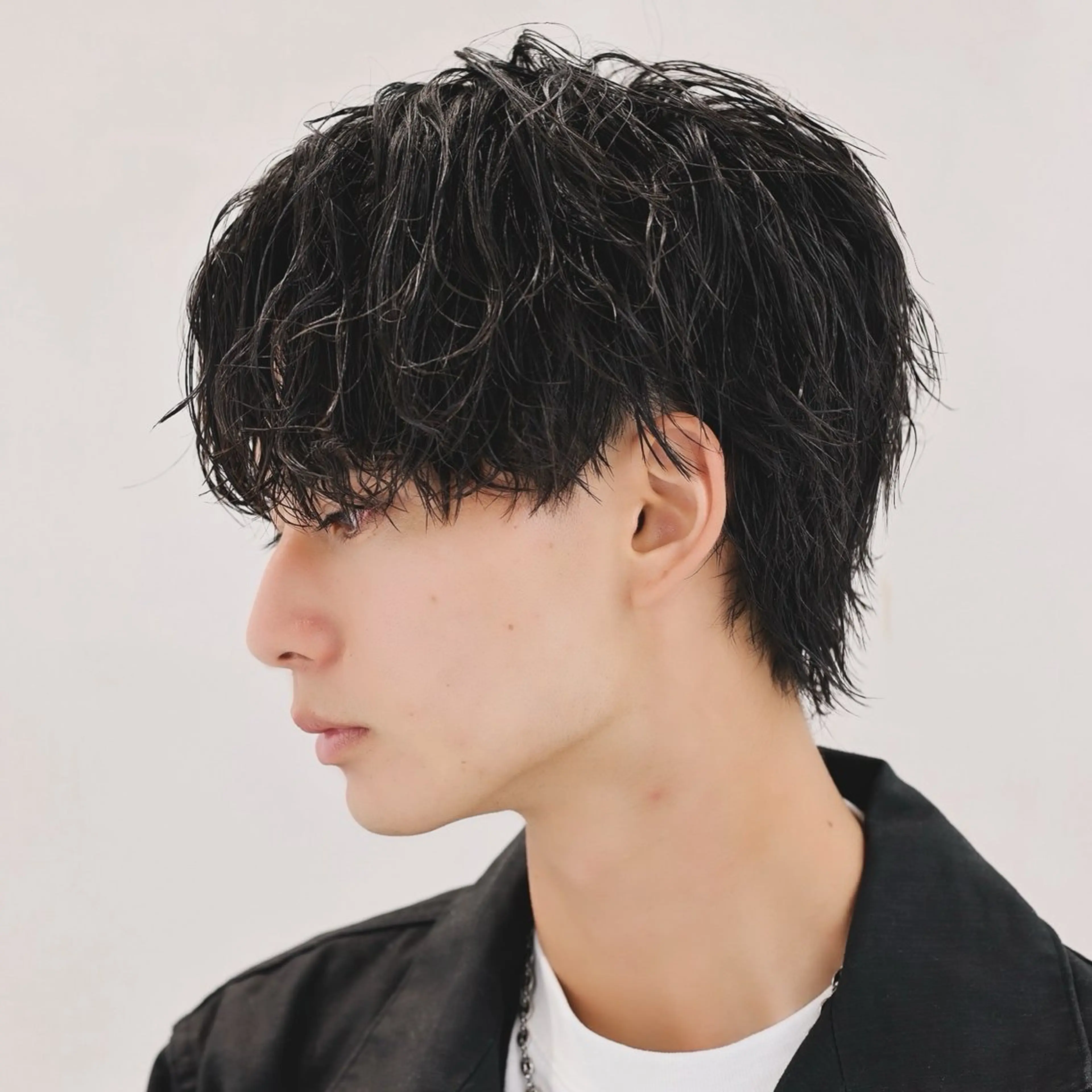 ショート 毛流れセンターパート /パーマ/モリオのヘアスタイル