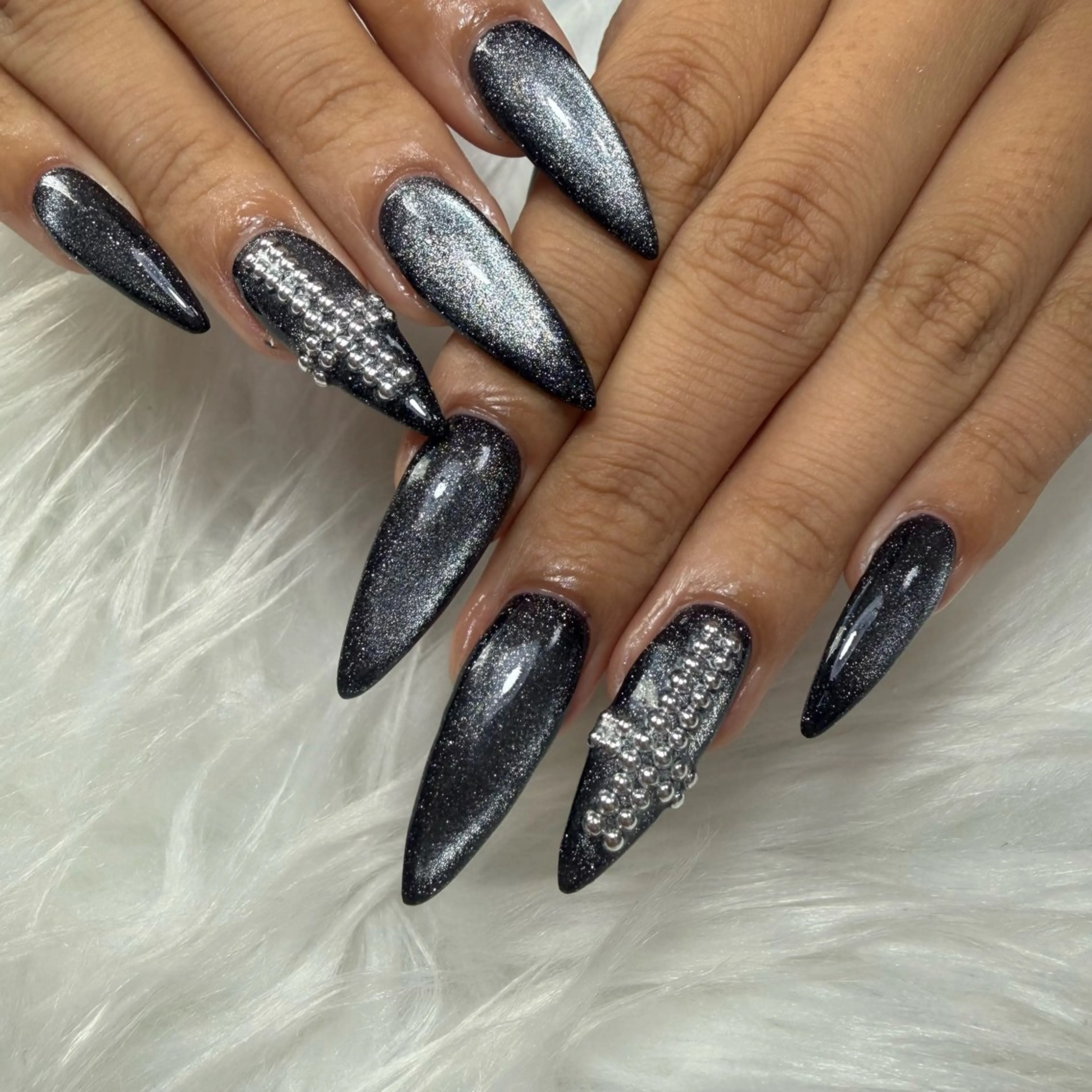 ネイル フラッシュネイル フラッシュマグ マグネットネイル ハンドネイル L'ino nailのネイルデザイン