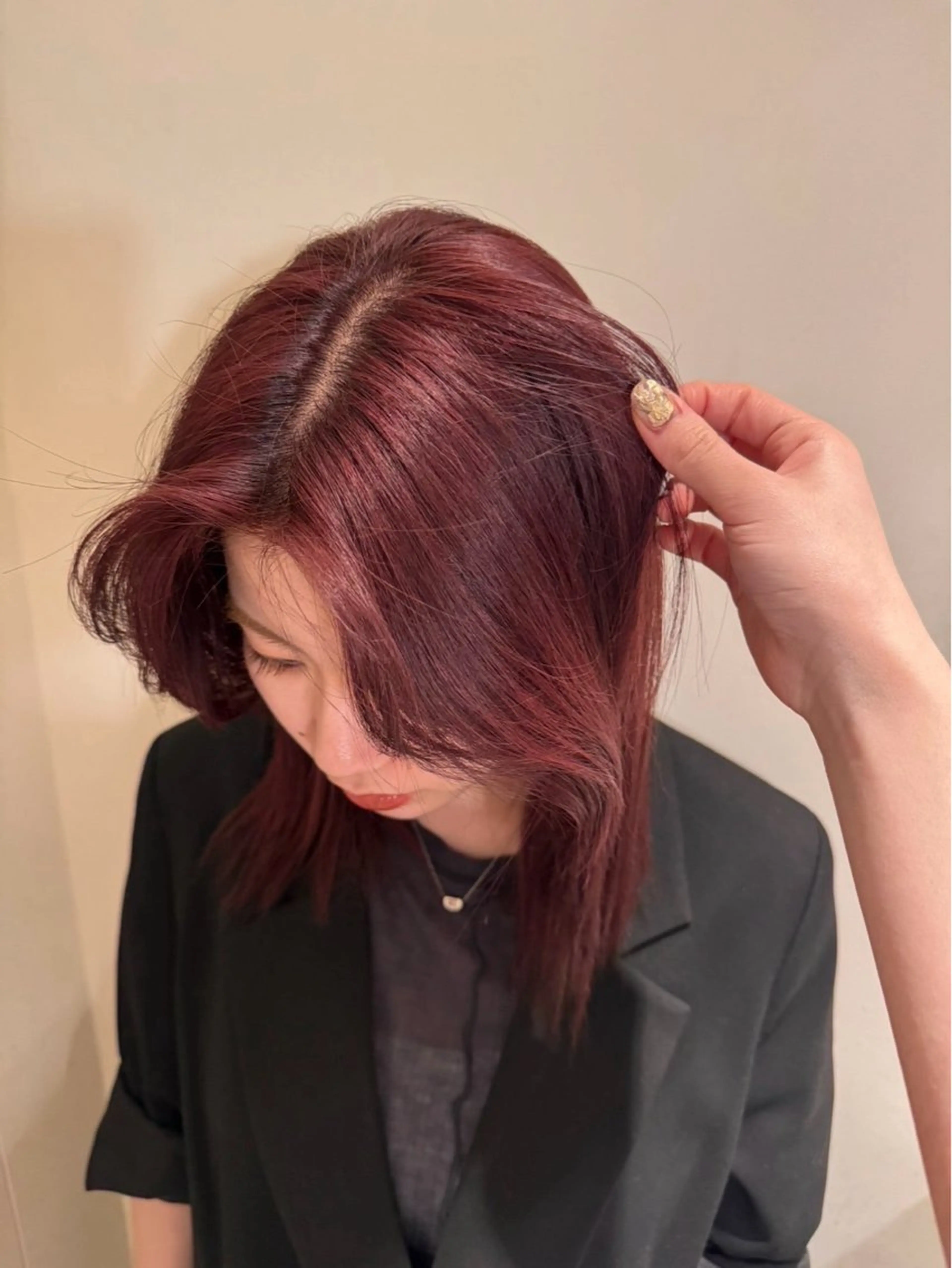 ミディアム カラー 松本優香/ボブ/ダ ブルカラー/髪質改善のヘアスタイル