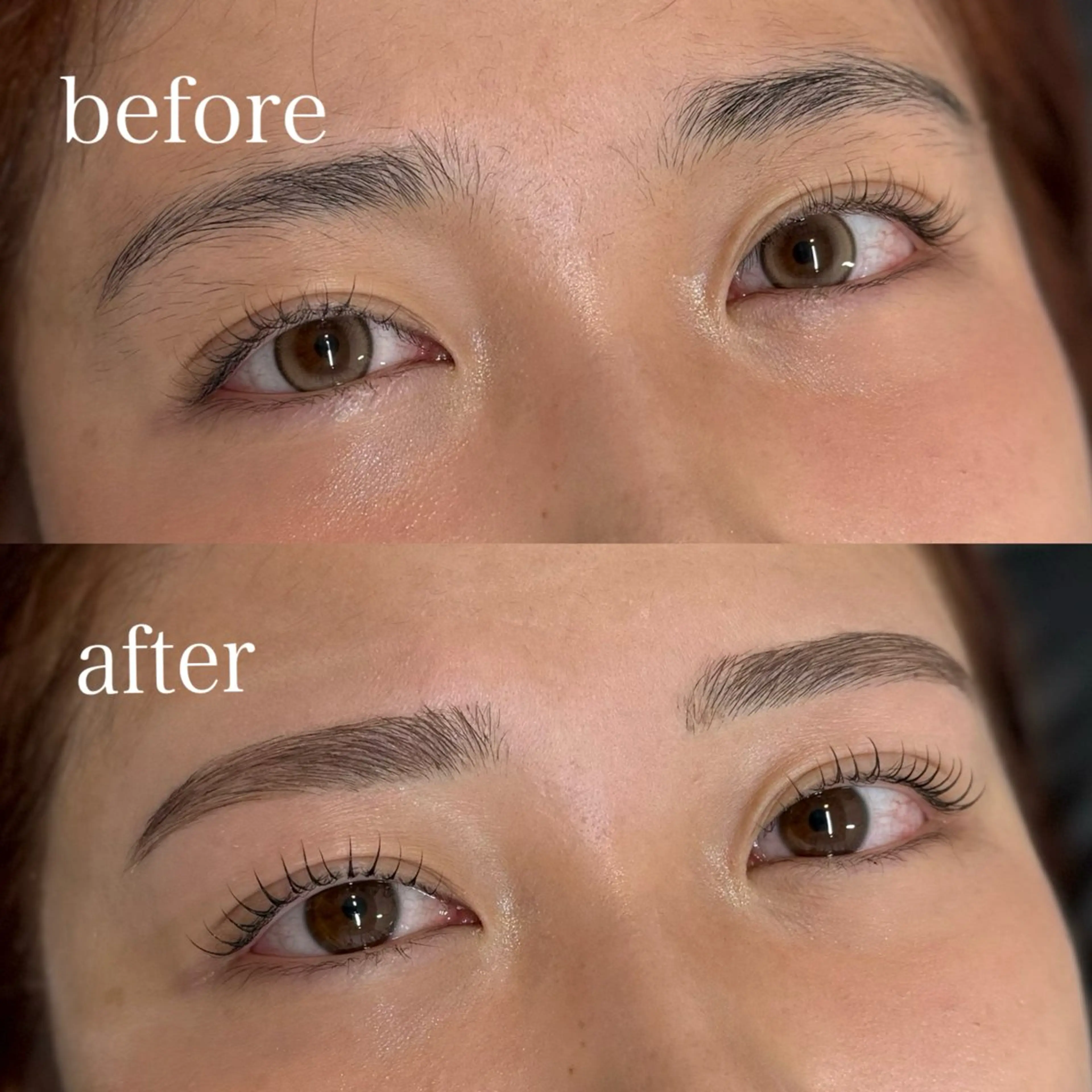 ミニモ学割40%オフ💎まつ毛パーマ✖️眉毛ワックス(間引き・カット) 【SNS掲載🆗の方限定】の写真