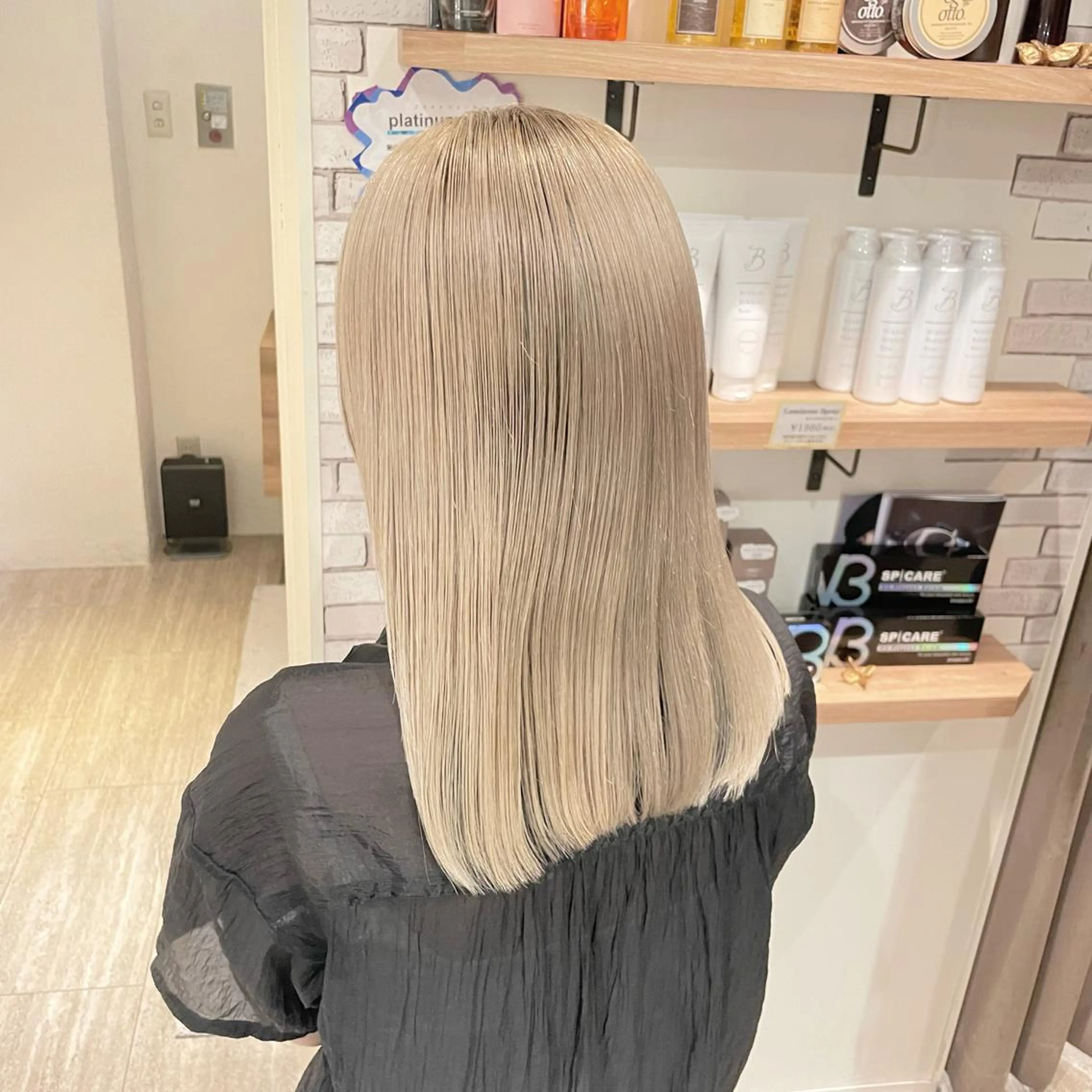 セミロング カラー ヘアカラー 大人可愛い/レイヤー /ブリーチ/溝口誠二のヘアスタイル