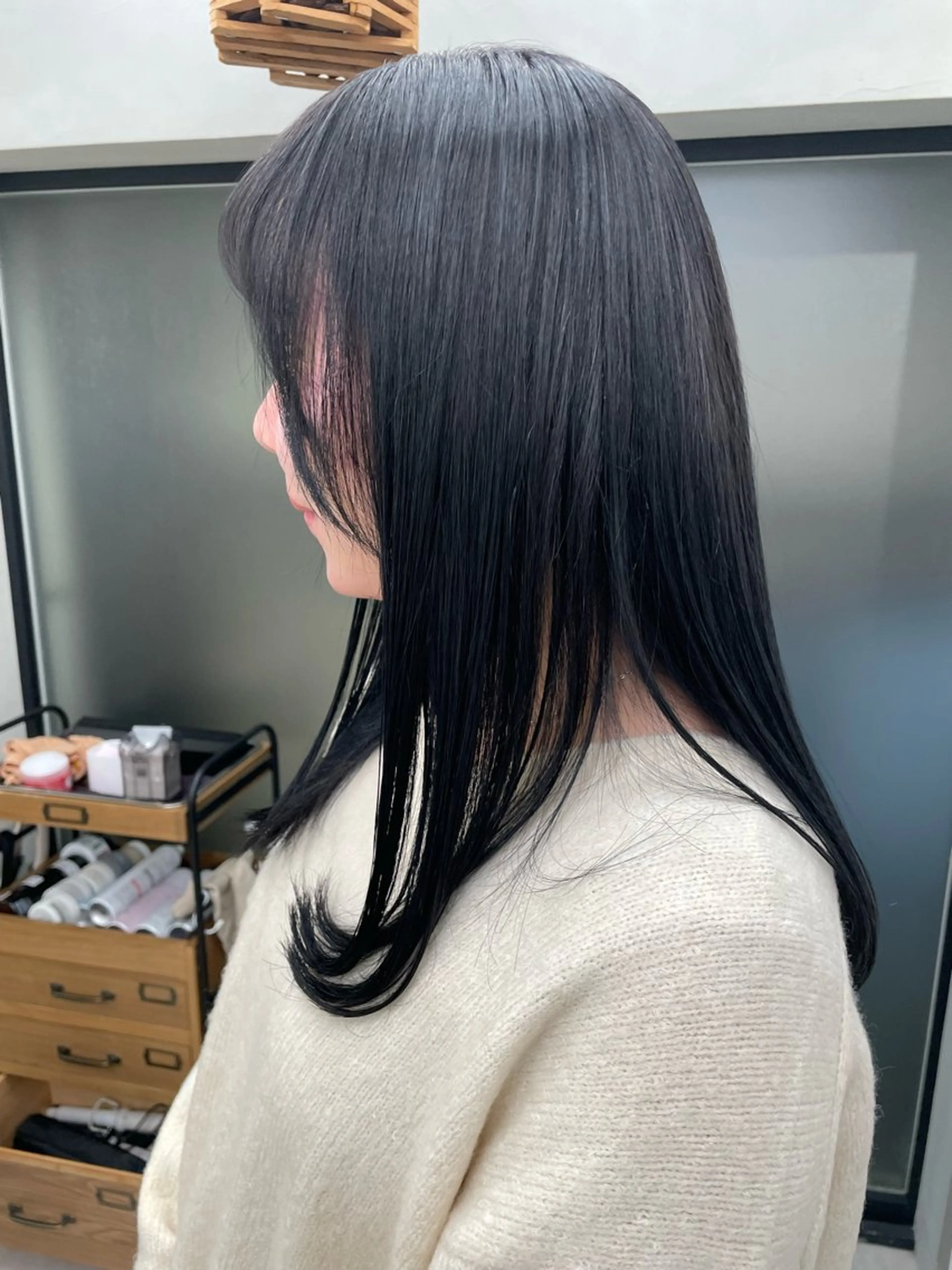 セミロング カラー ブリーチ ヘアカラー 赤み消し×透明感 /🌙suwa🌙のヘアスタイル