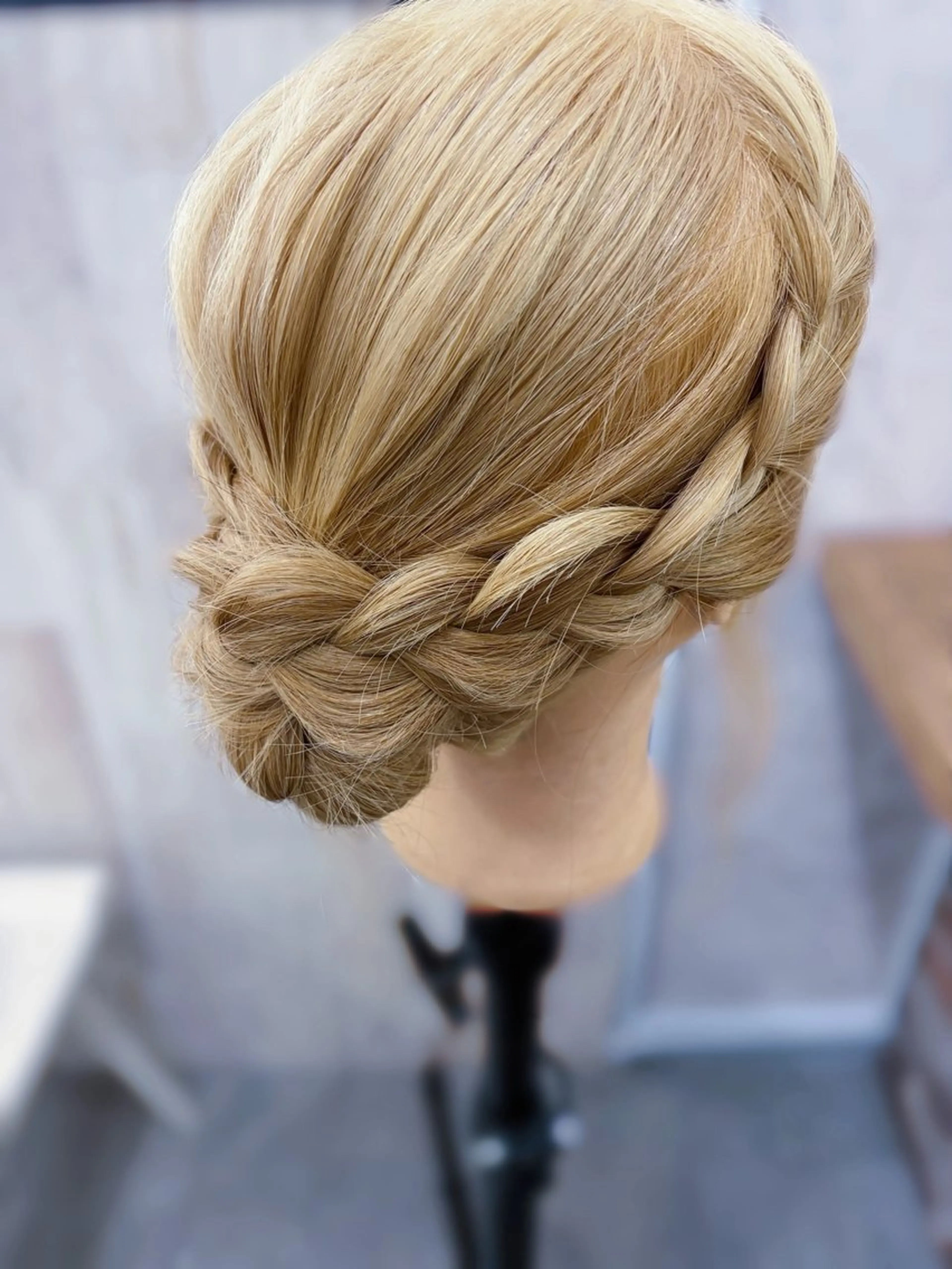 ヘアアレンジ お団子ヘア 馬方 雫のヘアスタイル