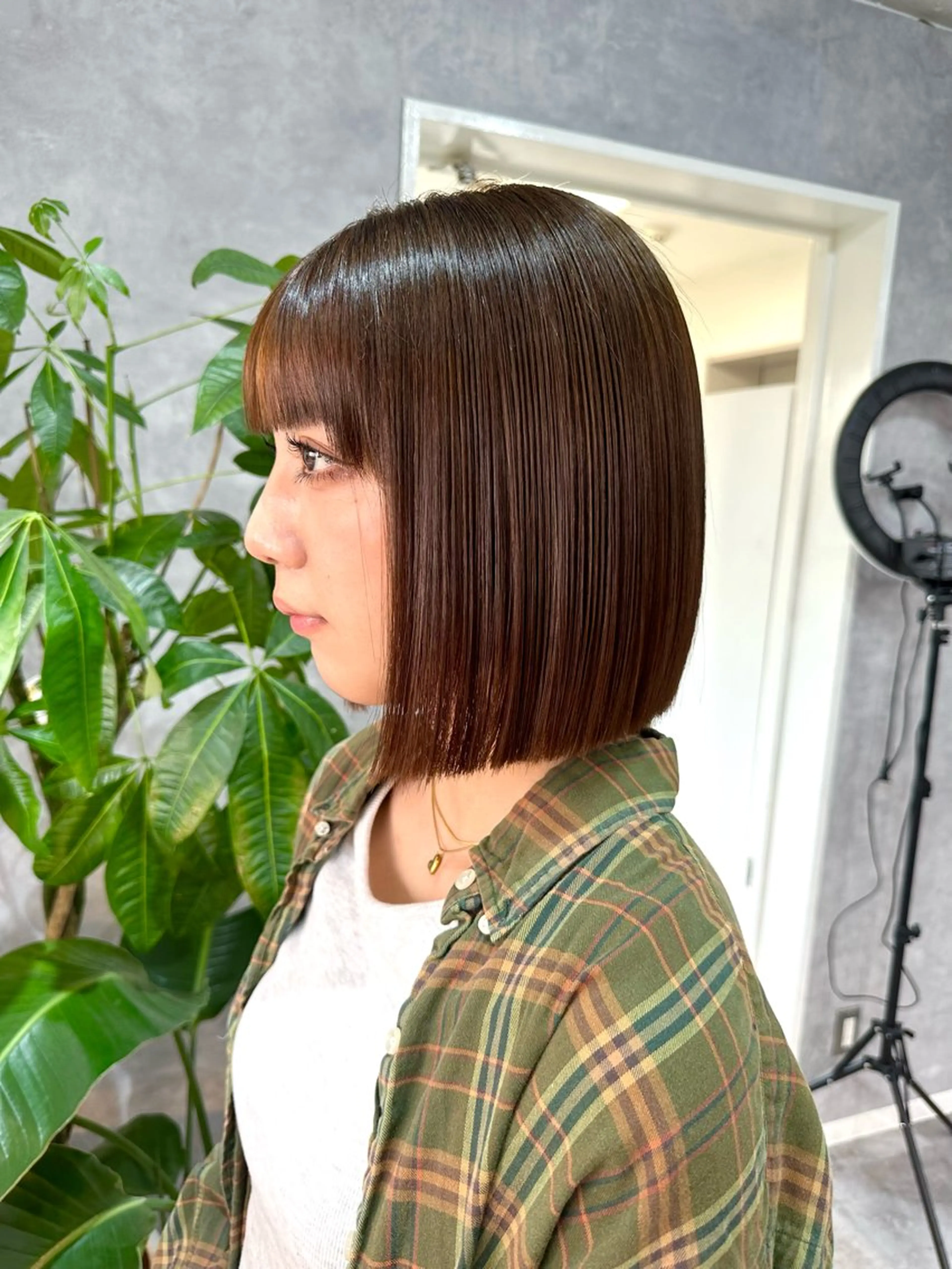 ショート ボブ カット ヘアカラー 大人上品特化 レイヤー🇺🇸山村のヘアスタイル