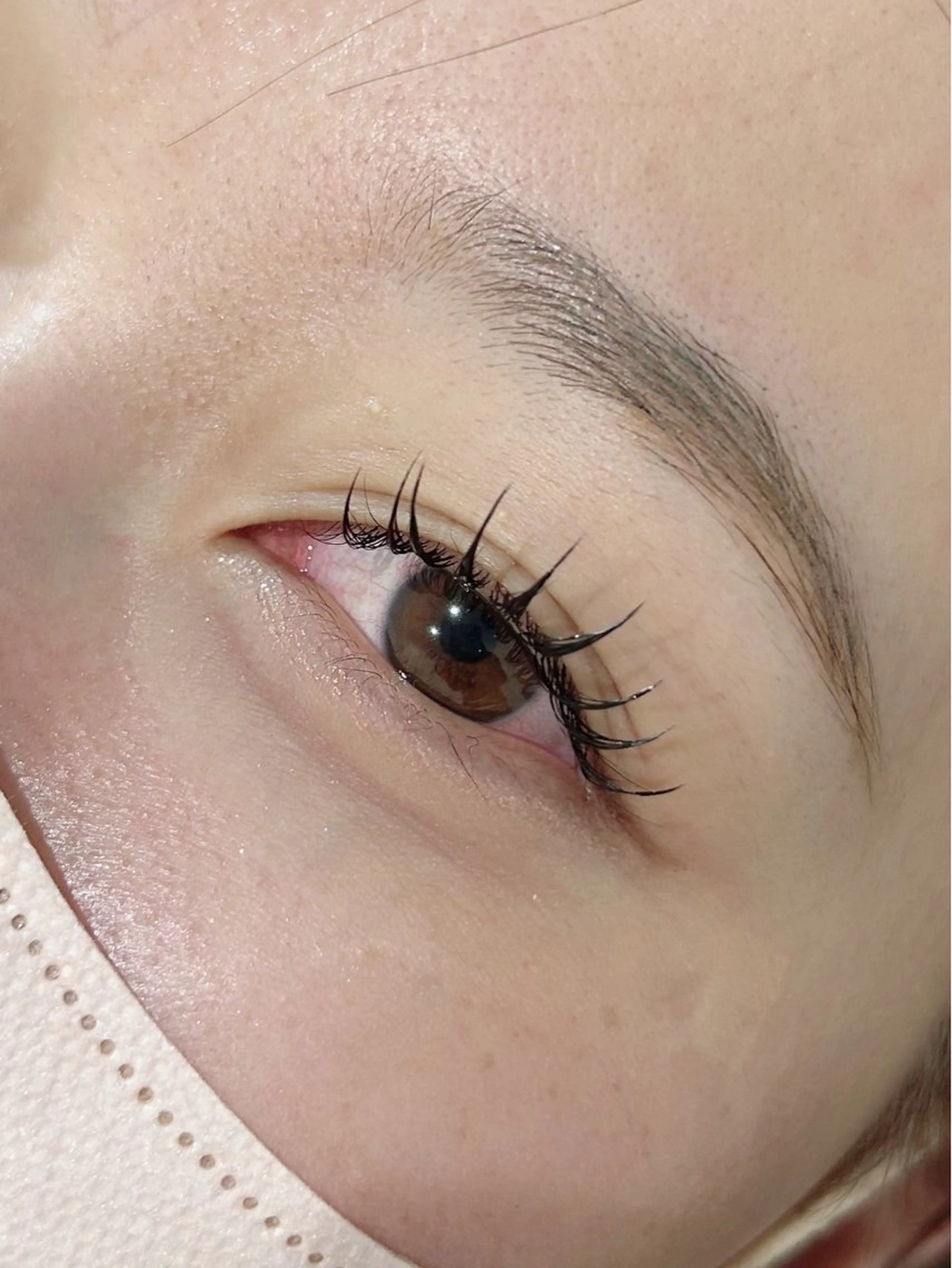 マツエク・マツパ Cカール フラットラッシュ Lily NAOMIのマツエク・マツパデザイン