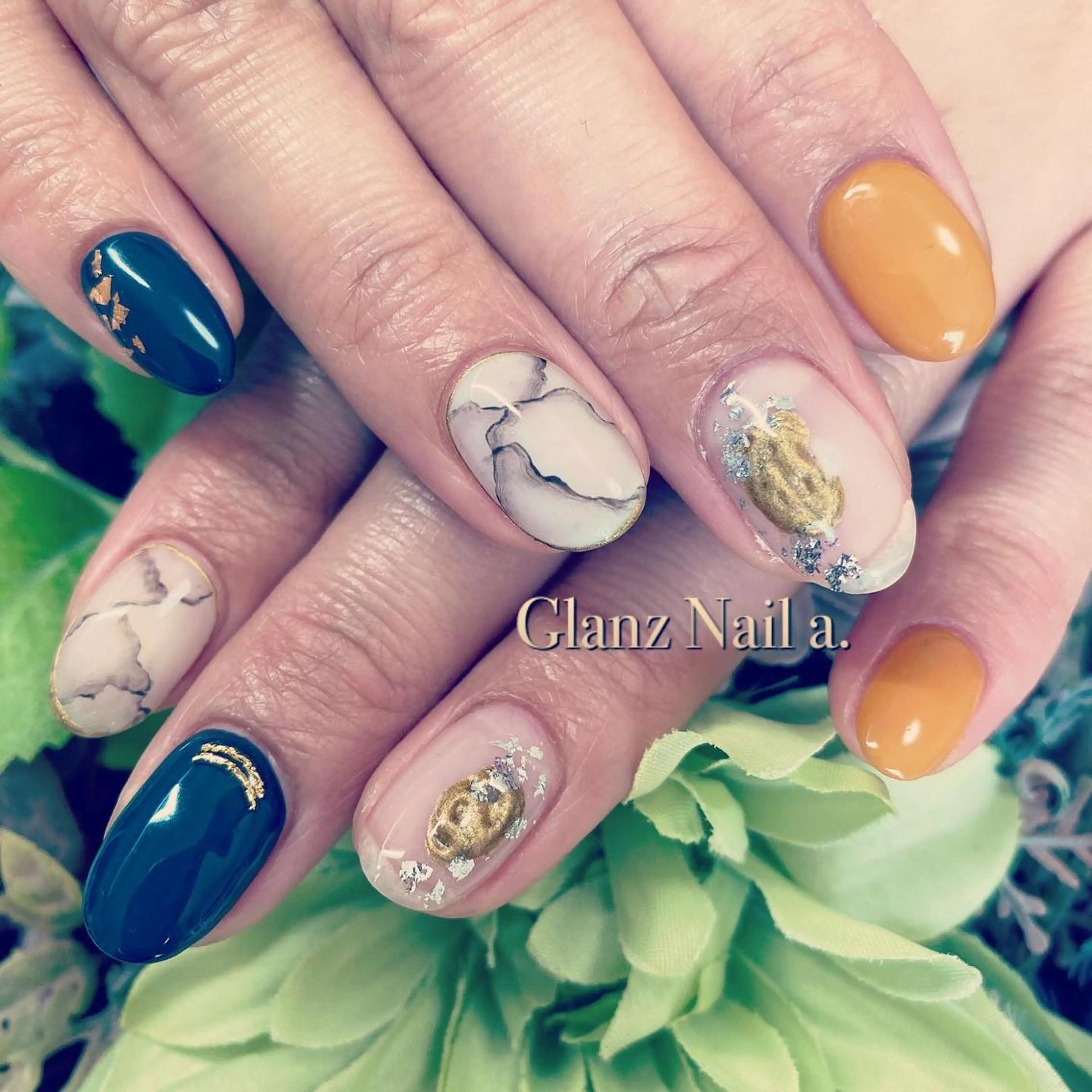 ネイル 持ち込み Glanz  Nail aのネイルデザイン