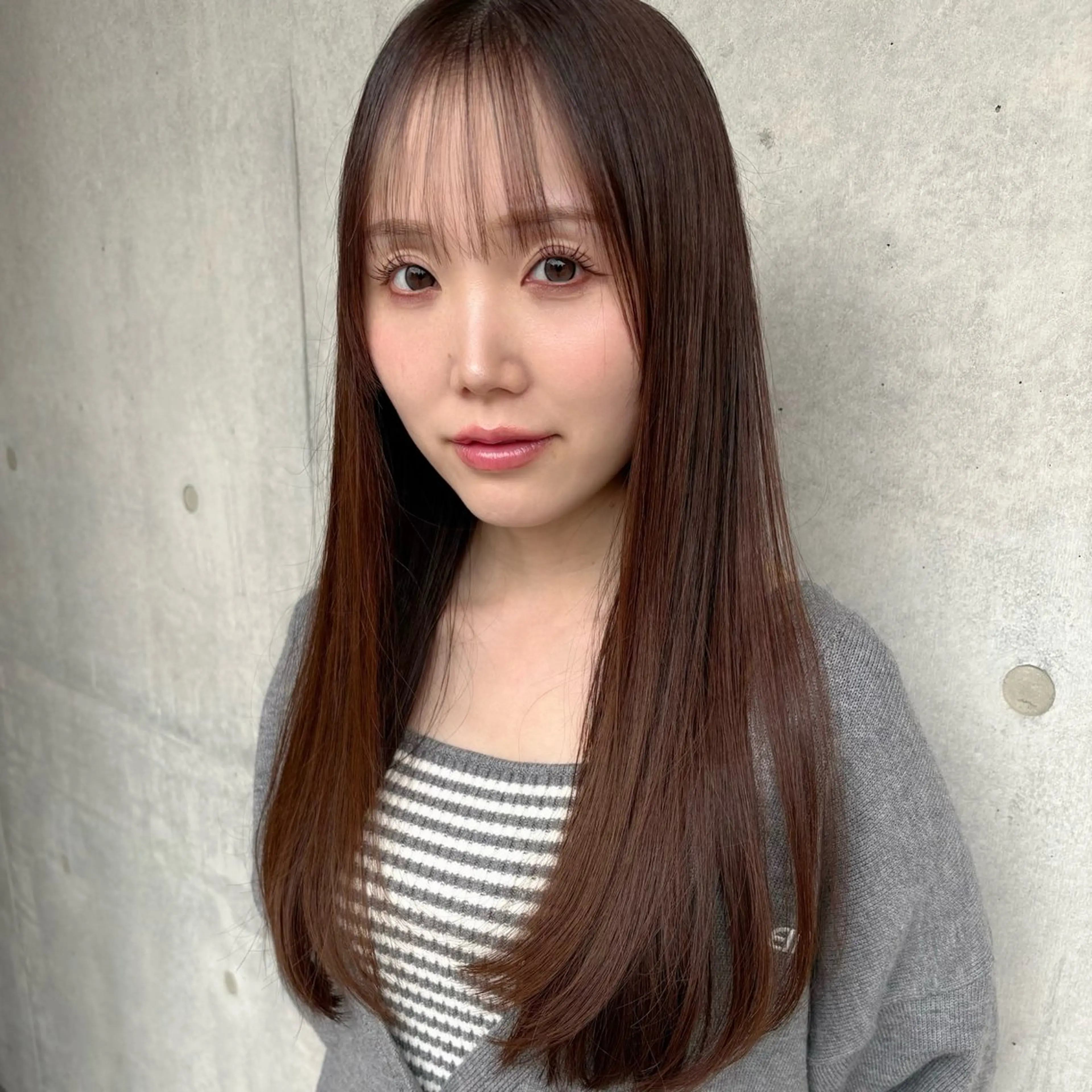 ロング 酸性ストレート 博多美容室 RIHOのヘアスタイル