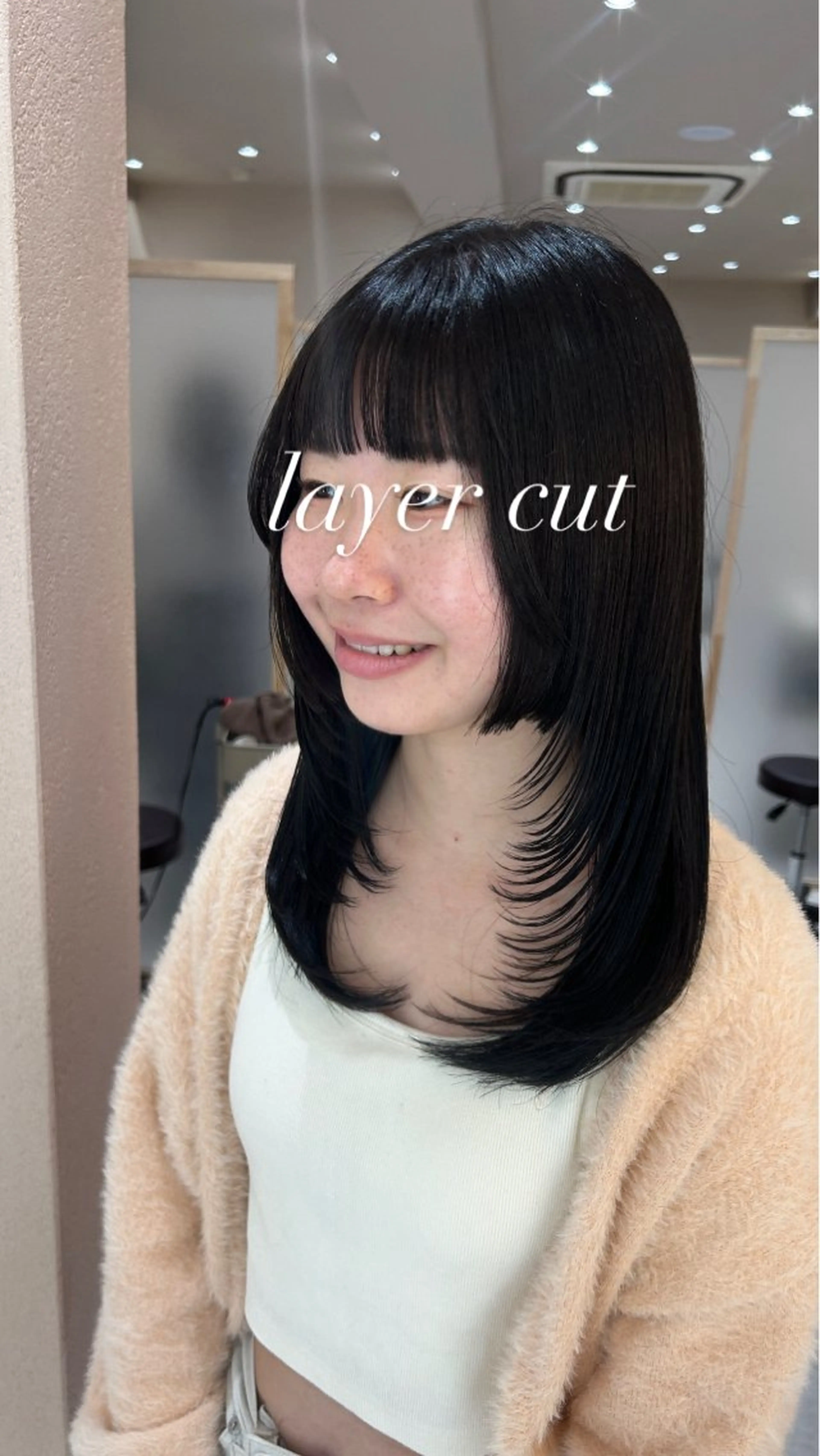 セミロング カラー カット ヘアカラー トリートメント 🫧赤み消し*艶髪 nanami🫧のヘアスタイル