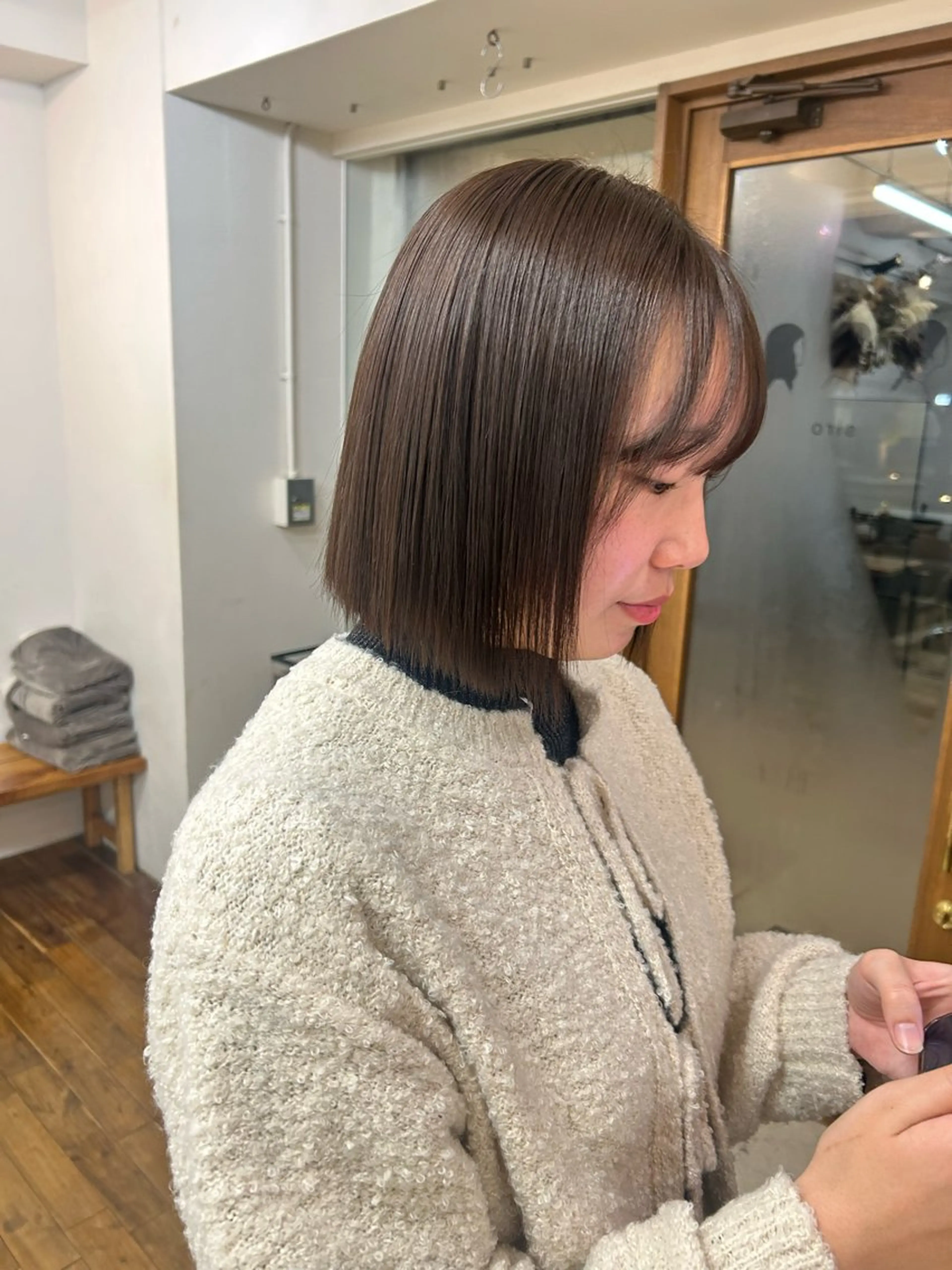 ショート カラー 透明感カラー 大阪デザインカラー/ カットモデル募集のヘアスタイル