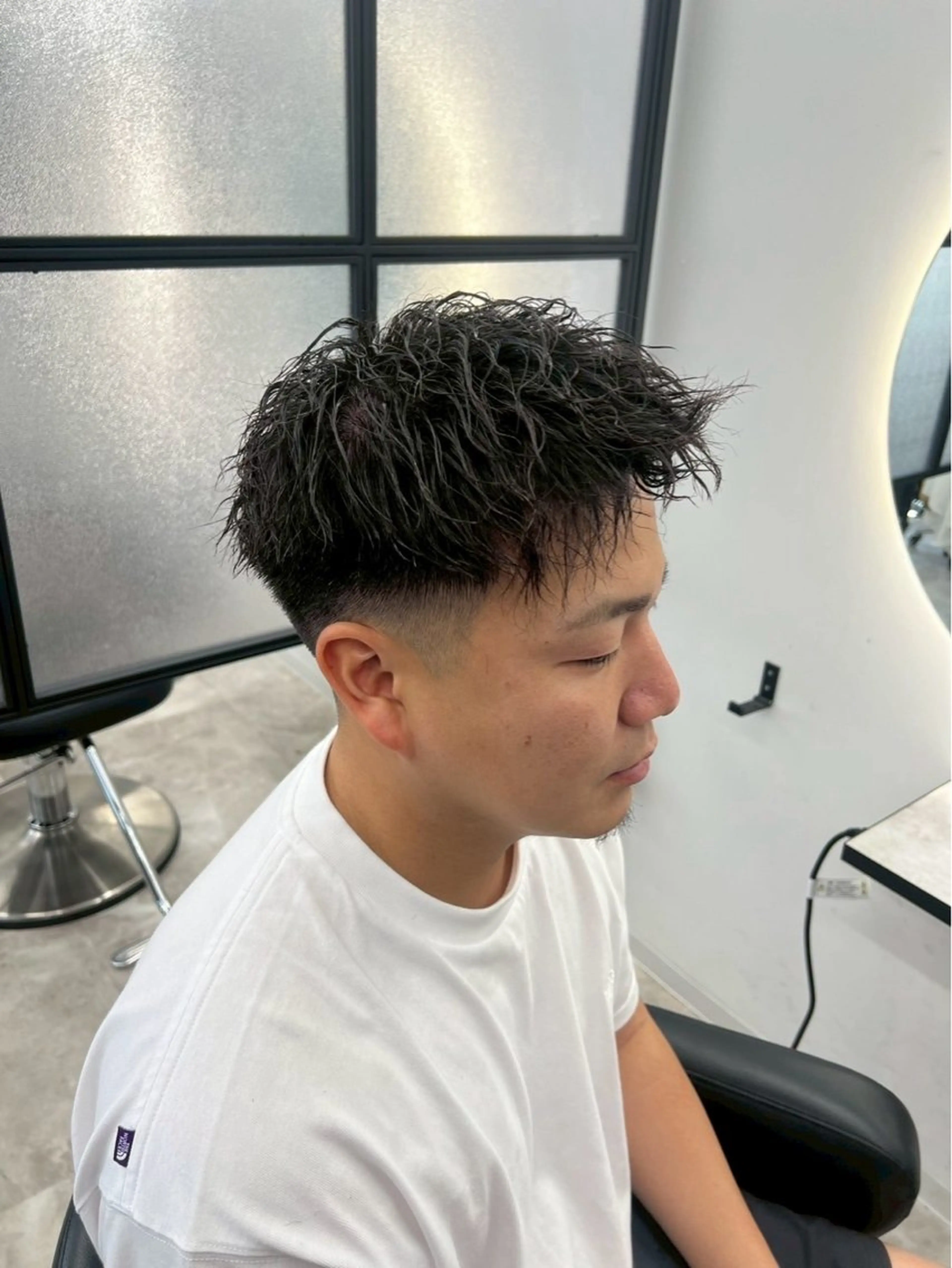 ショート カット パーマ ✨Notoブリーチ 無しダブルカラー✨のヘアスタイル