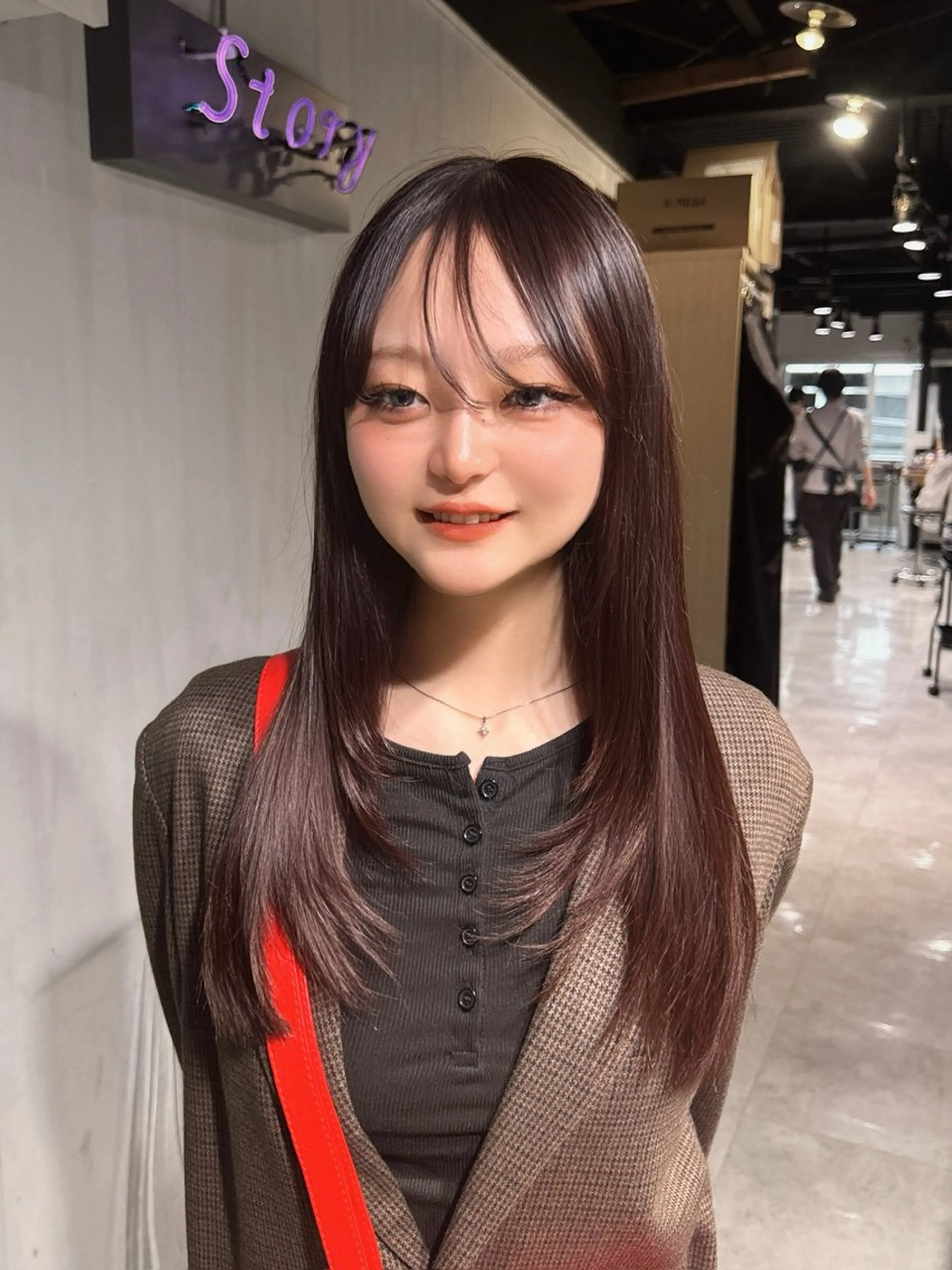 ロング 韓国風カラー ハッシュカット 姫カット 韓国風ヘア レイヤーカット MEI🎀垢抜けカラ ー🎀韓国styleのヘアスタイル