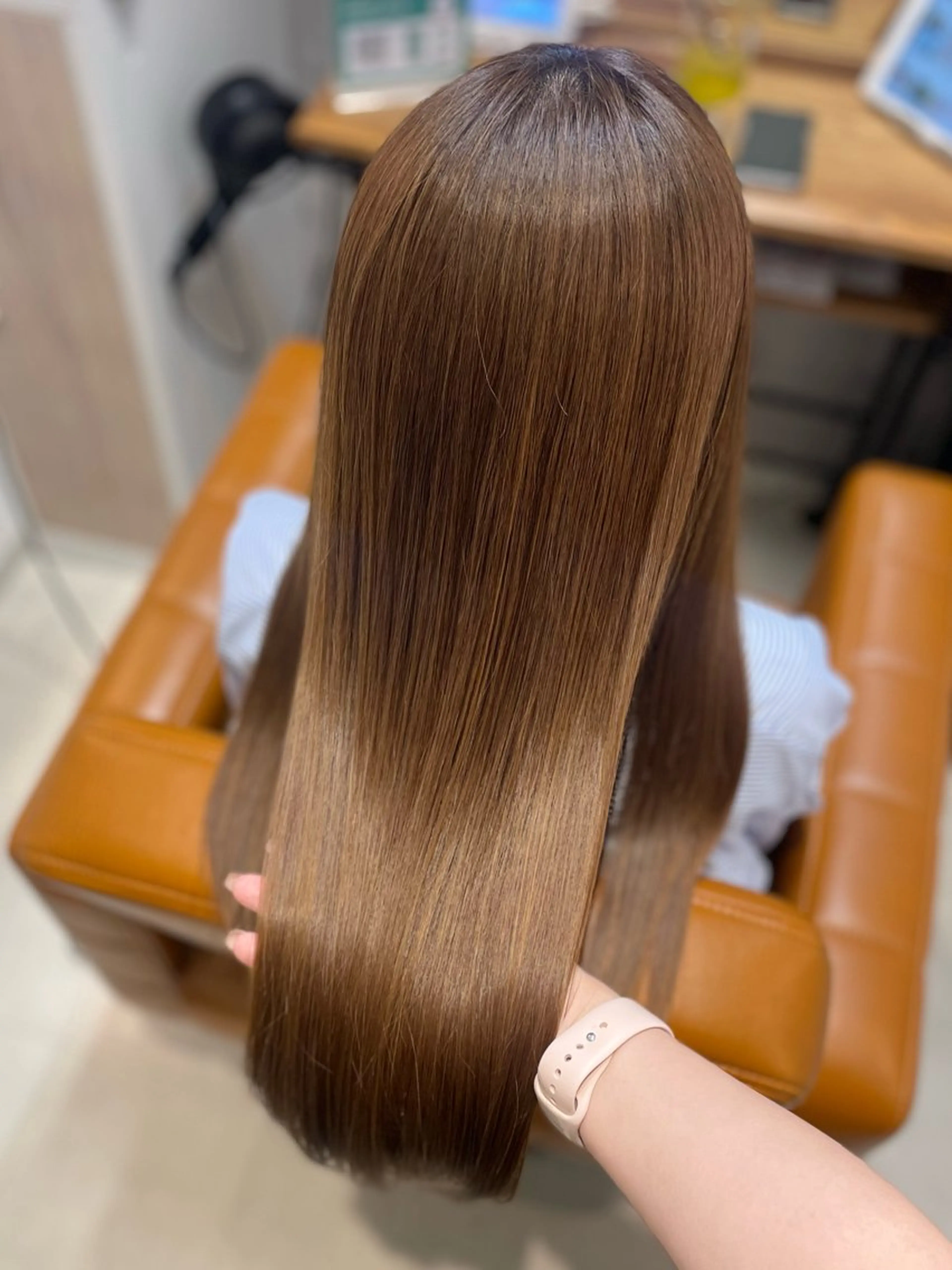 ロング カット ヘアカラー トリートメント 【完全個室】髪質改善 暖色カラー/山崎唯奈のヘアスタイル