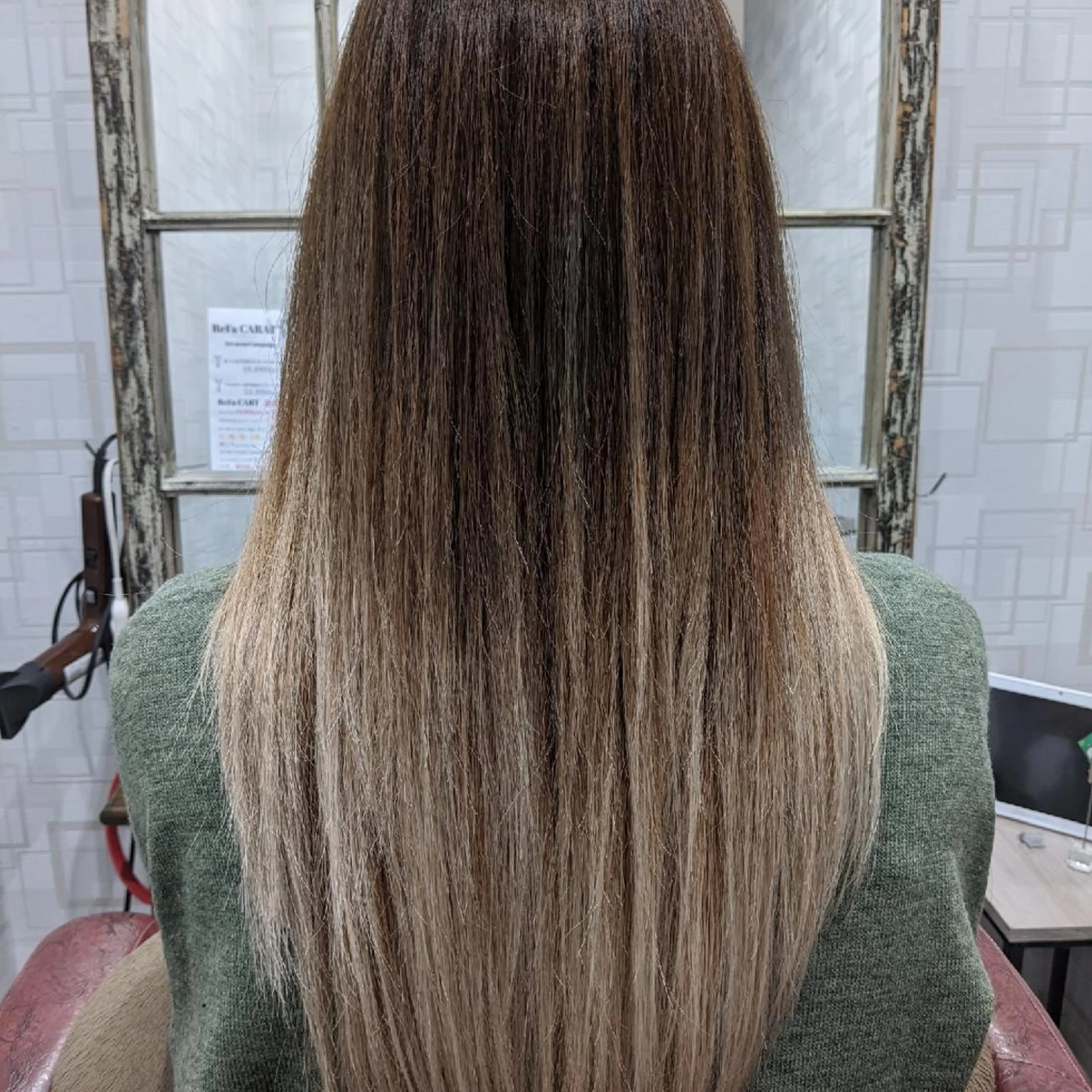 ロング 切りっぱなしボブ ショートボブ ミストバング ボブ 顔周りカット メンズパーマ/顔周り レイヤーカット/えののヘアスタイル