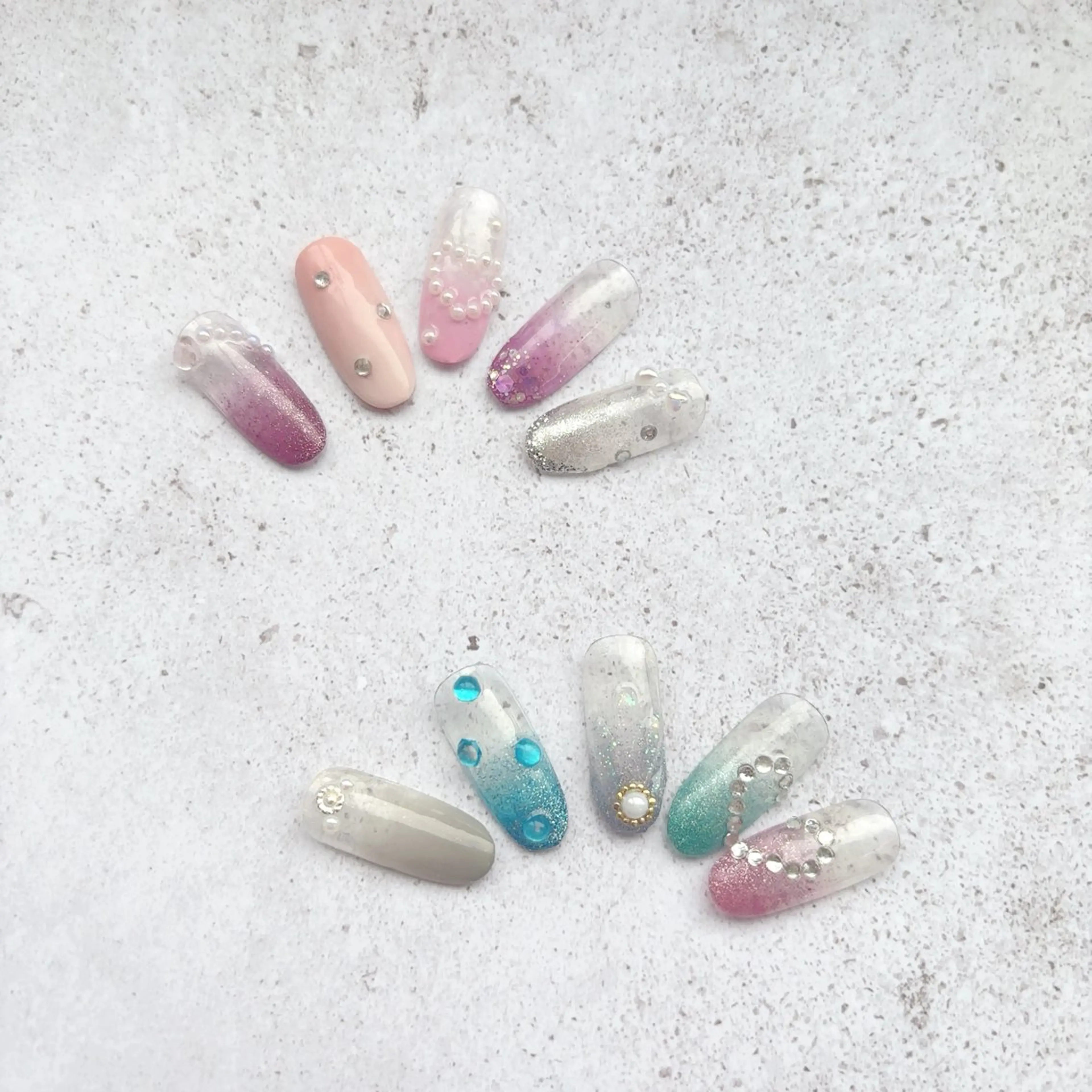 ネイル アートネイル グラデーション さとう ゆめかのネイルデザイン