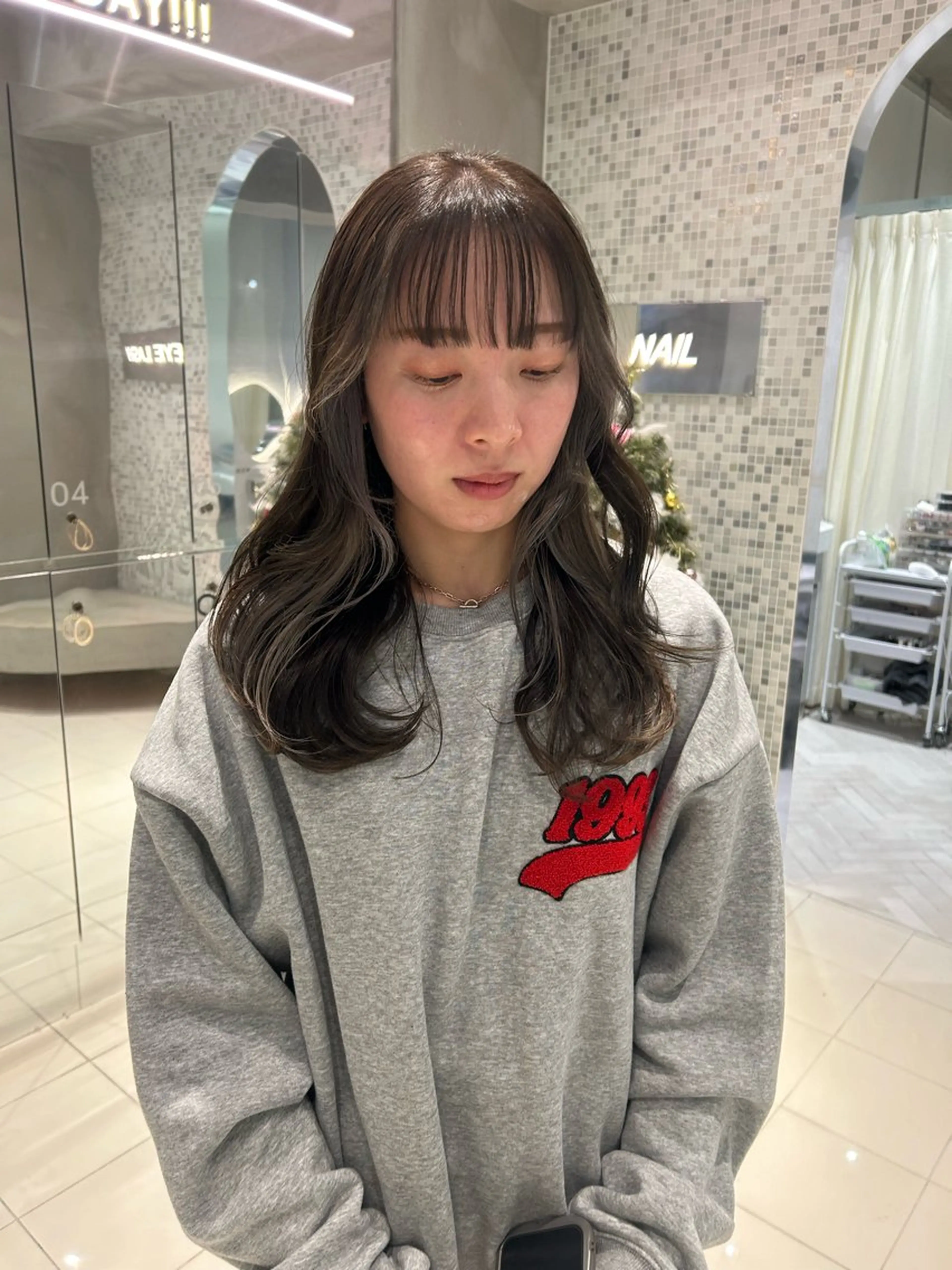 イヤリングカラーorフェイスフレーミング＋フルカラーの写真