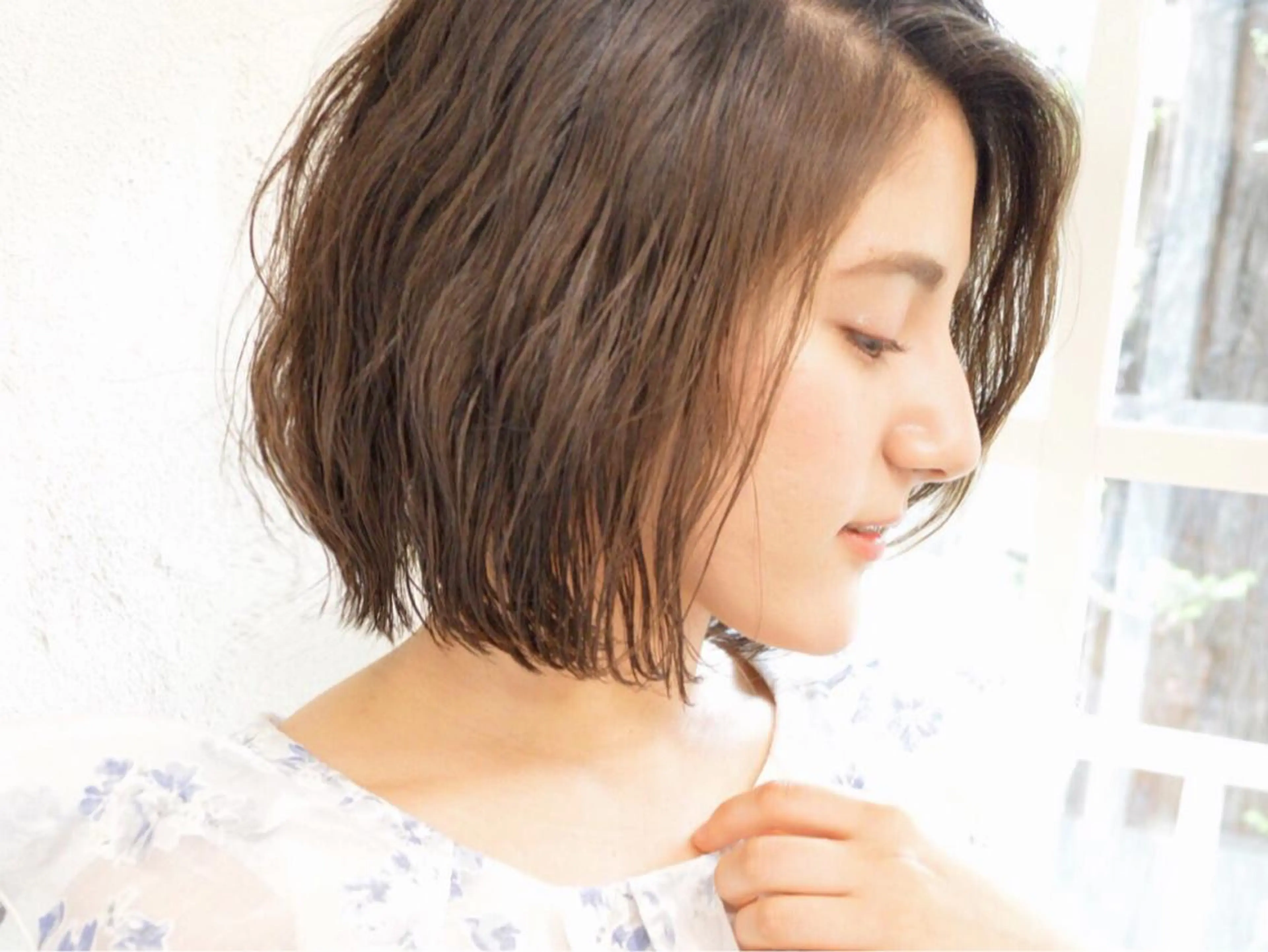 ミディアム カラー パーマ 小顔ショート✁ ⁂Yukari⁂のヘアスタイル