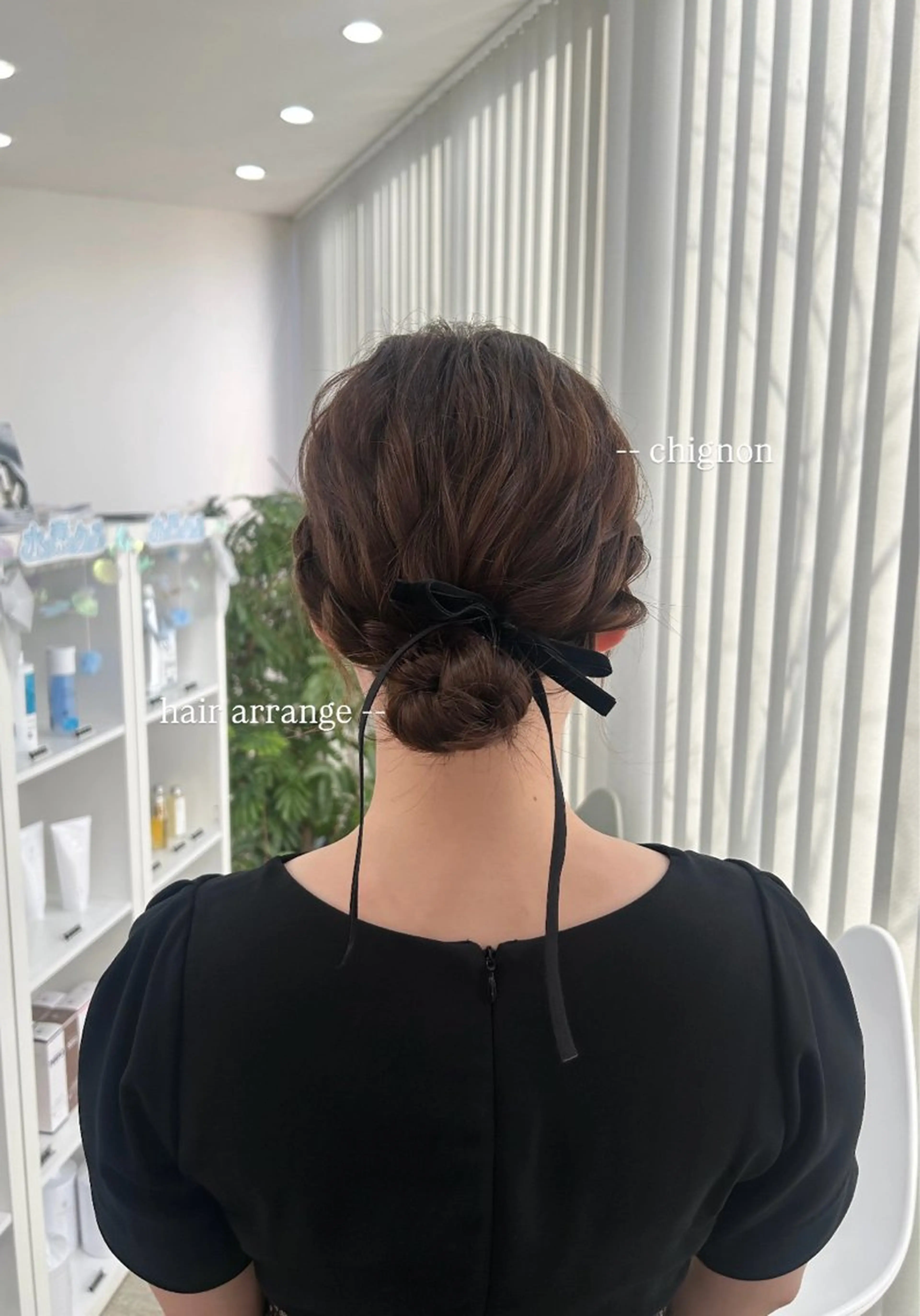 ミディアム ヘアアレンジ ヘアセット suehiro yunaのヘアスタイル