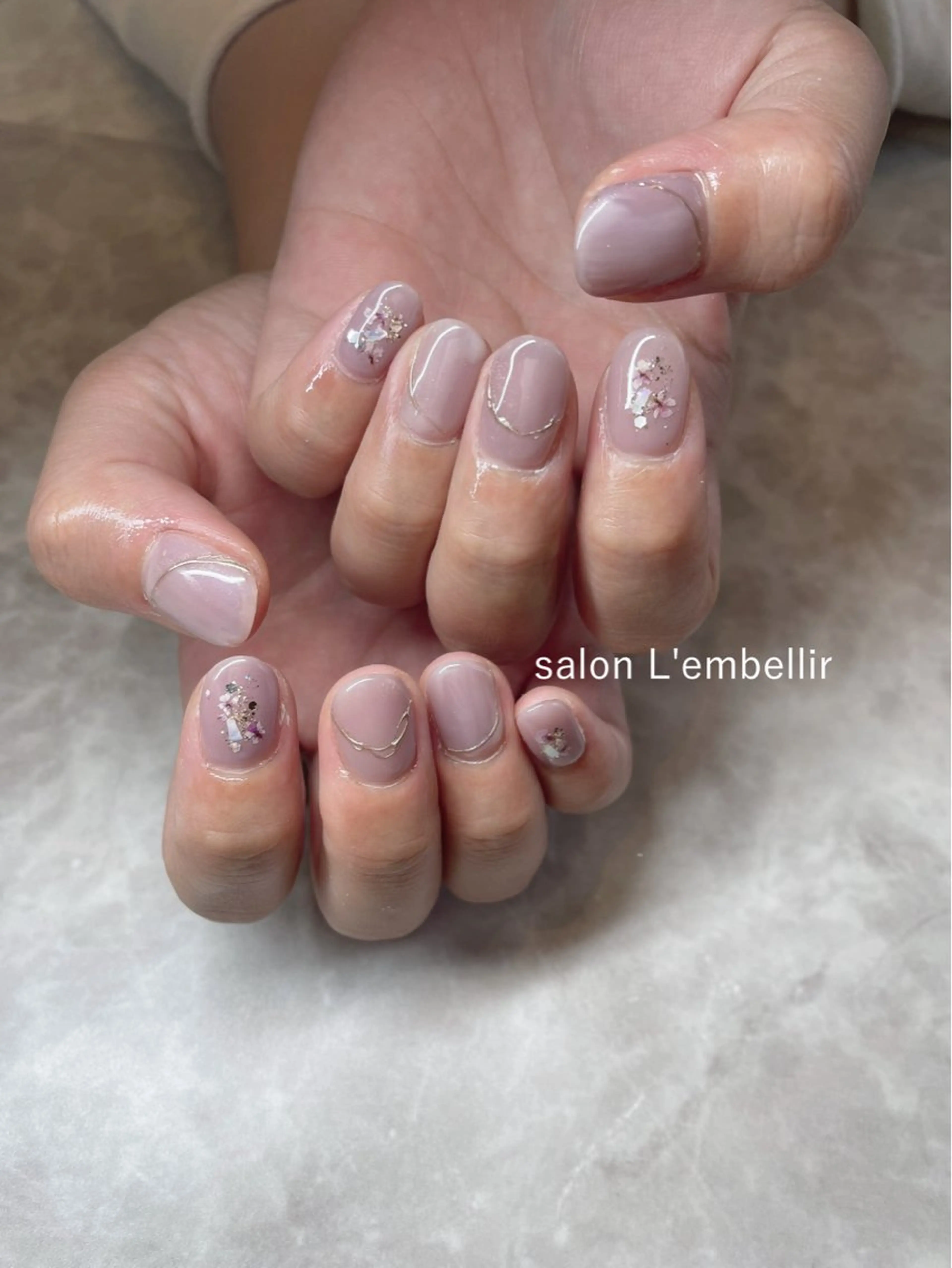 ネイル ニュアンスネイル salon L'embellirのネイルデザイン