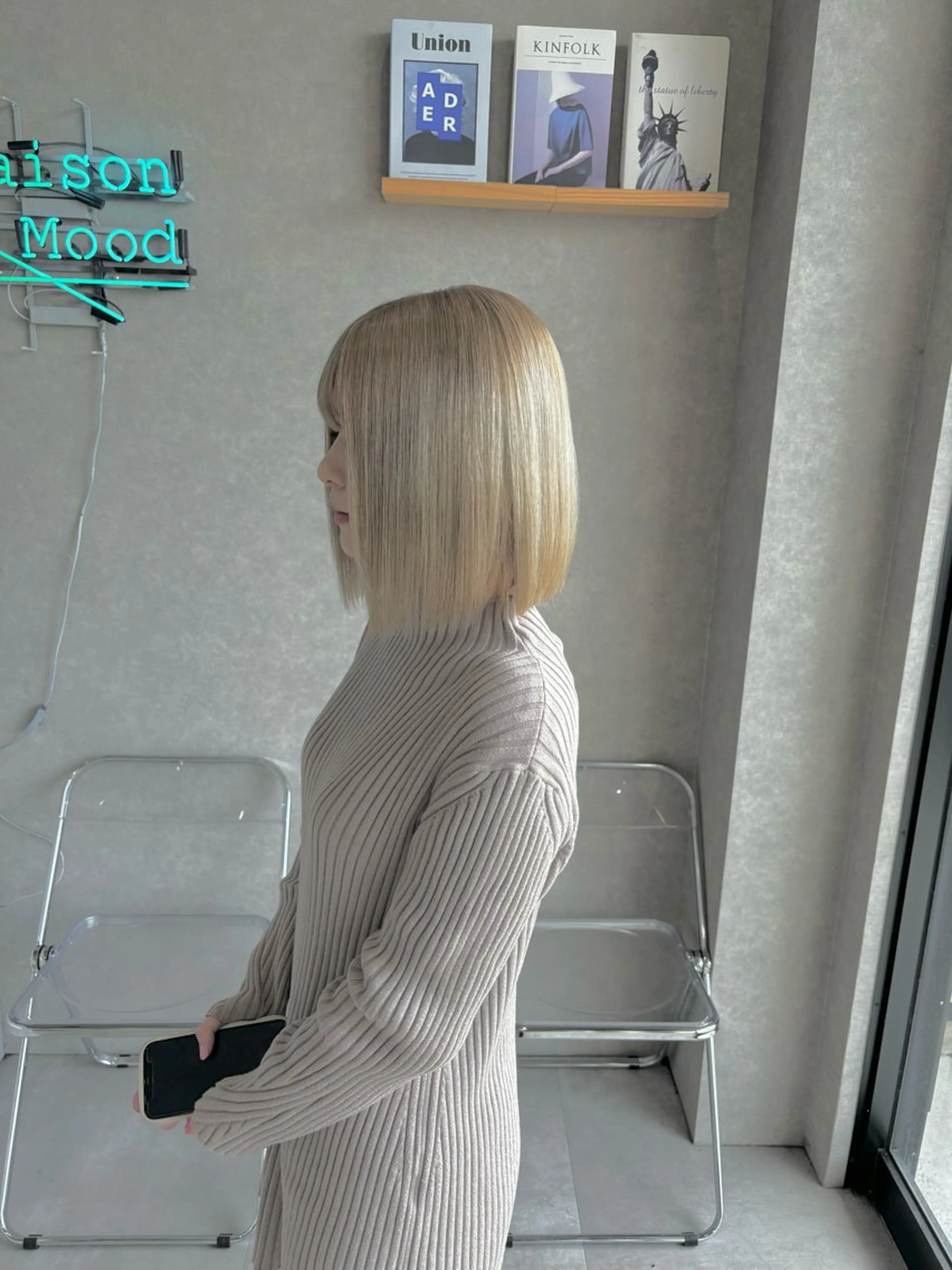 ショート カラー バレイヤージュ ブリーチ ケアブリーチ ダブルカラー イヤリングカラー 長谷川 湧のヘアスタイル