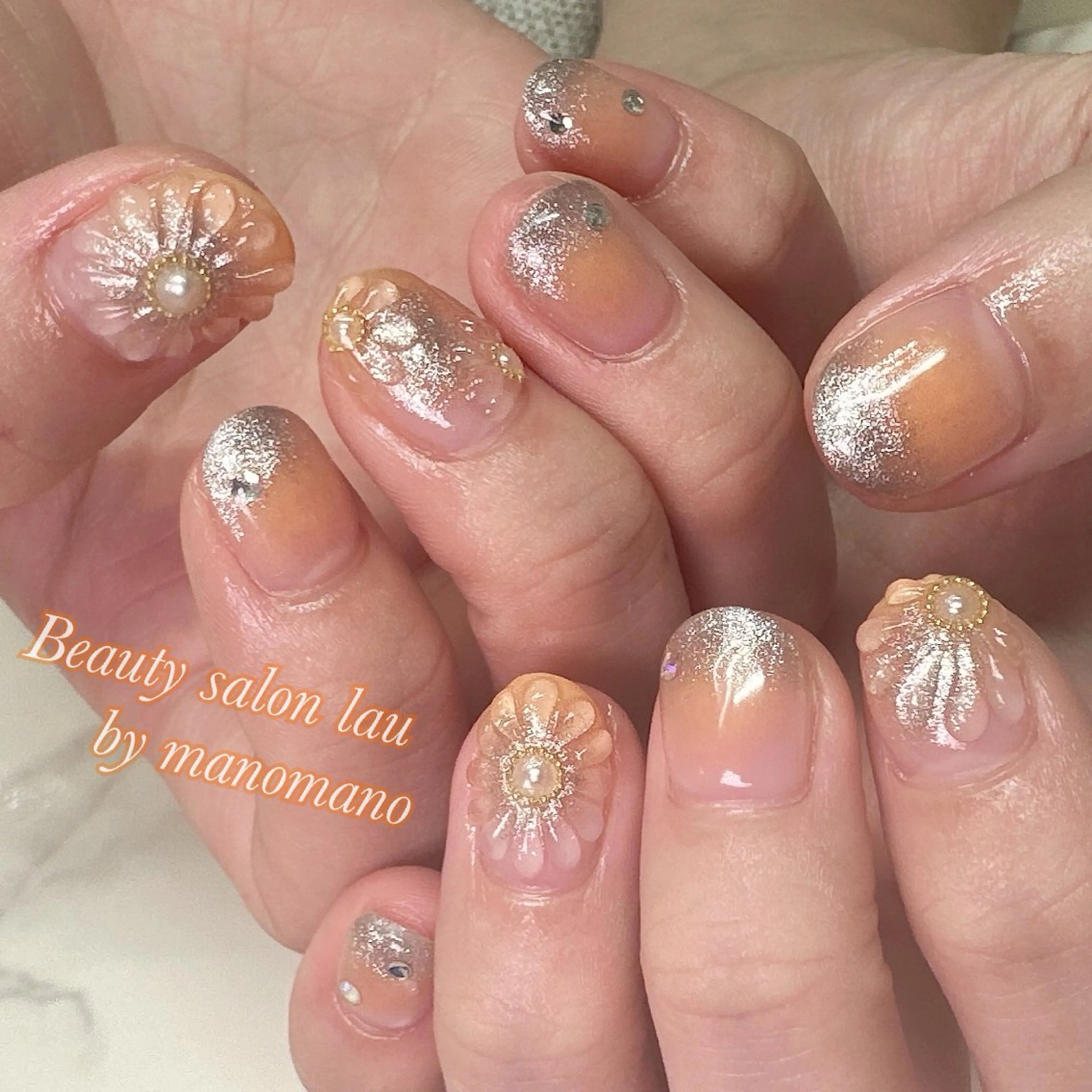 ネイル ハンドネイル ラウバイマノマノ なかざとのネイルデザイン