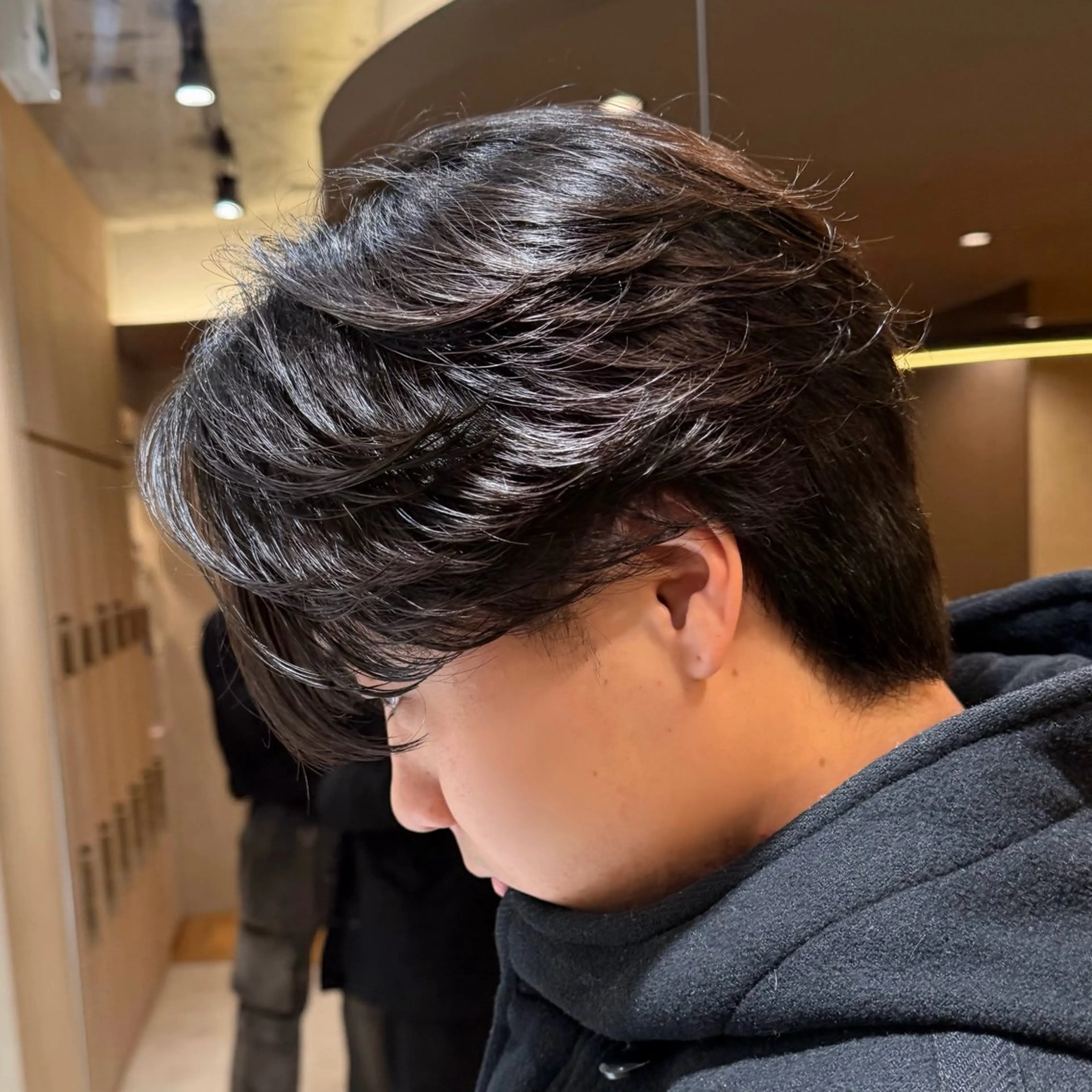メンズ メンズ韓国風 カット パーマ 【メンズ特化⚡️】 曲がる矯正/千原涼麻のヘアスタイル