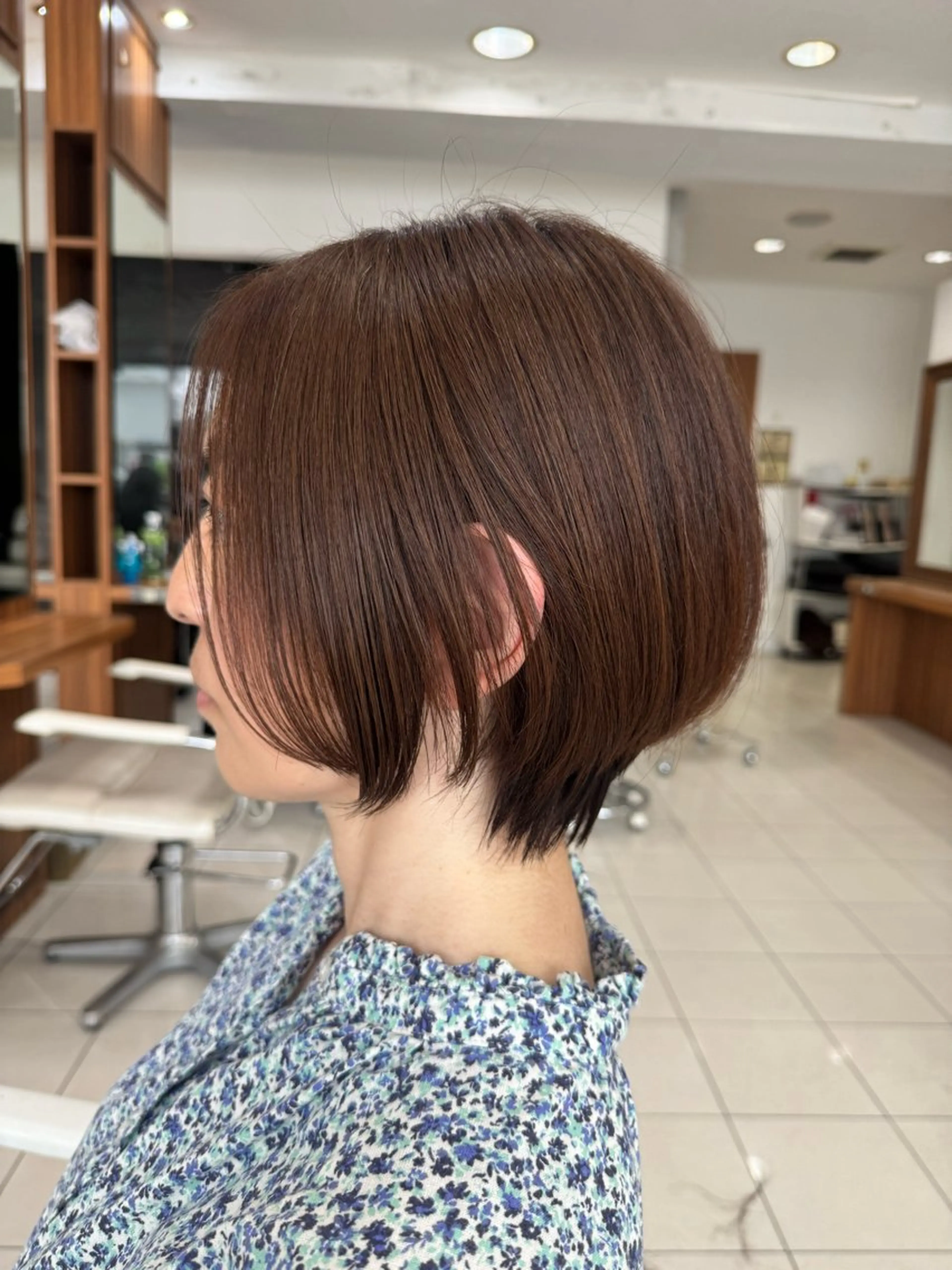ショート 髪質改善×白髪ぼかし 美容師✂️武澤龍賀のヘアスタイル