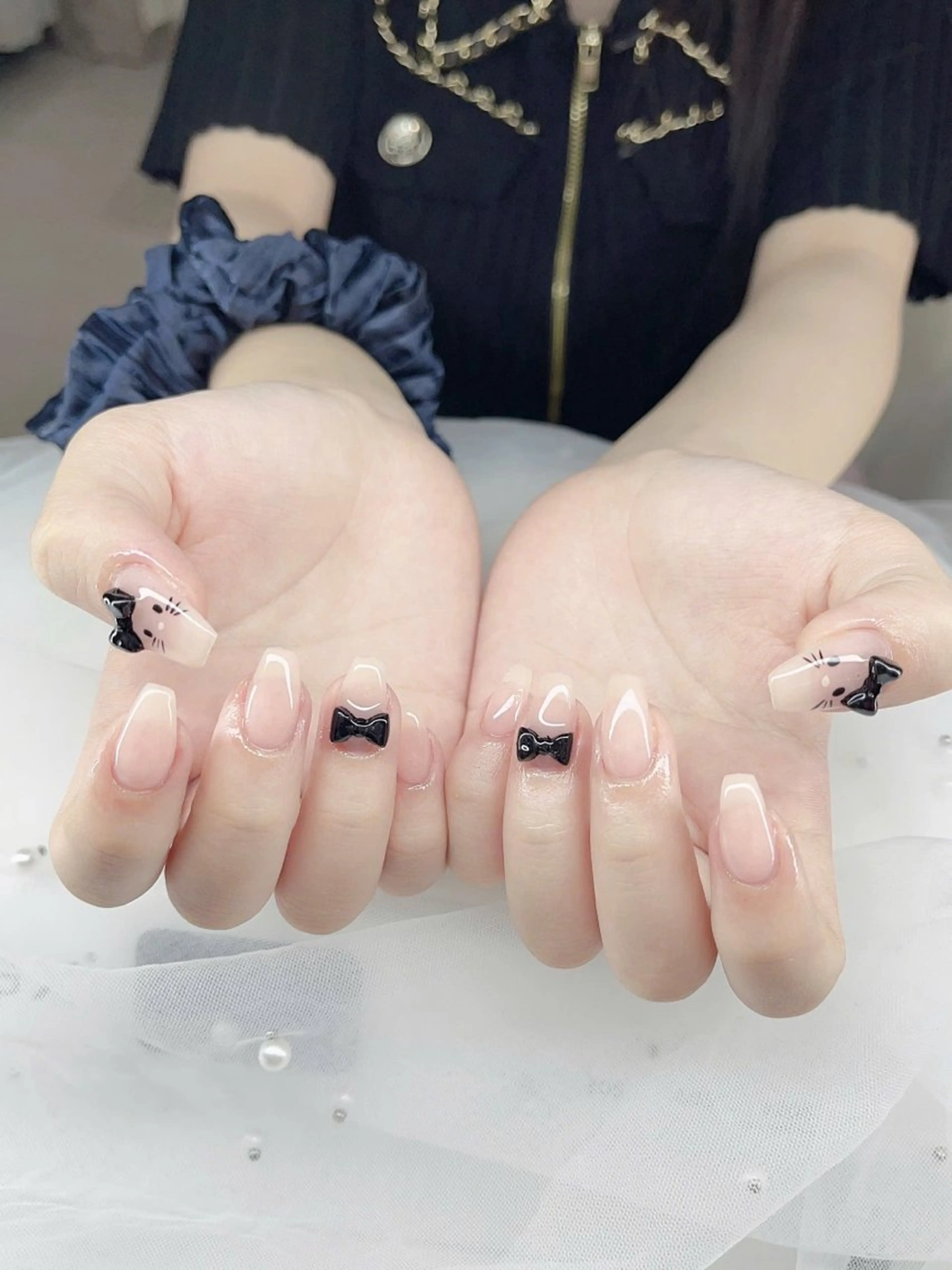 ネイル アニマル柄 オーロラネイル チークネイル フラッシュネイル ジェルネイル Lina nail所属・Lunaa 池袋のネイルデザイン