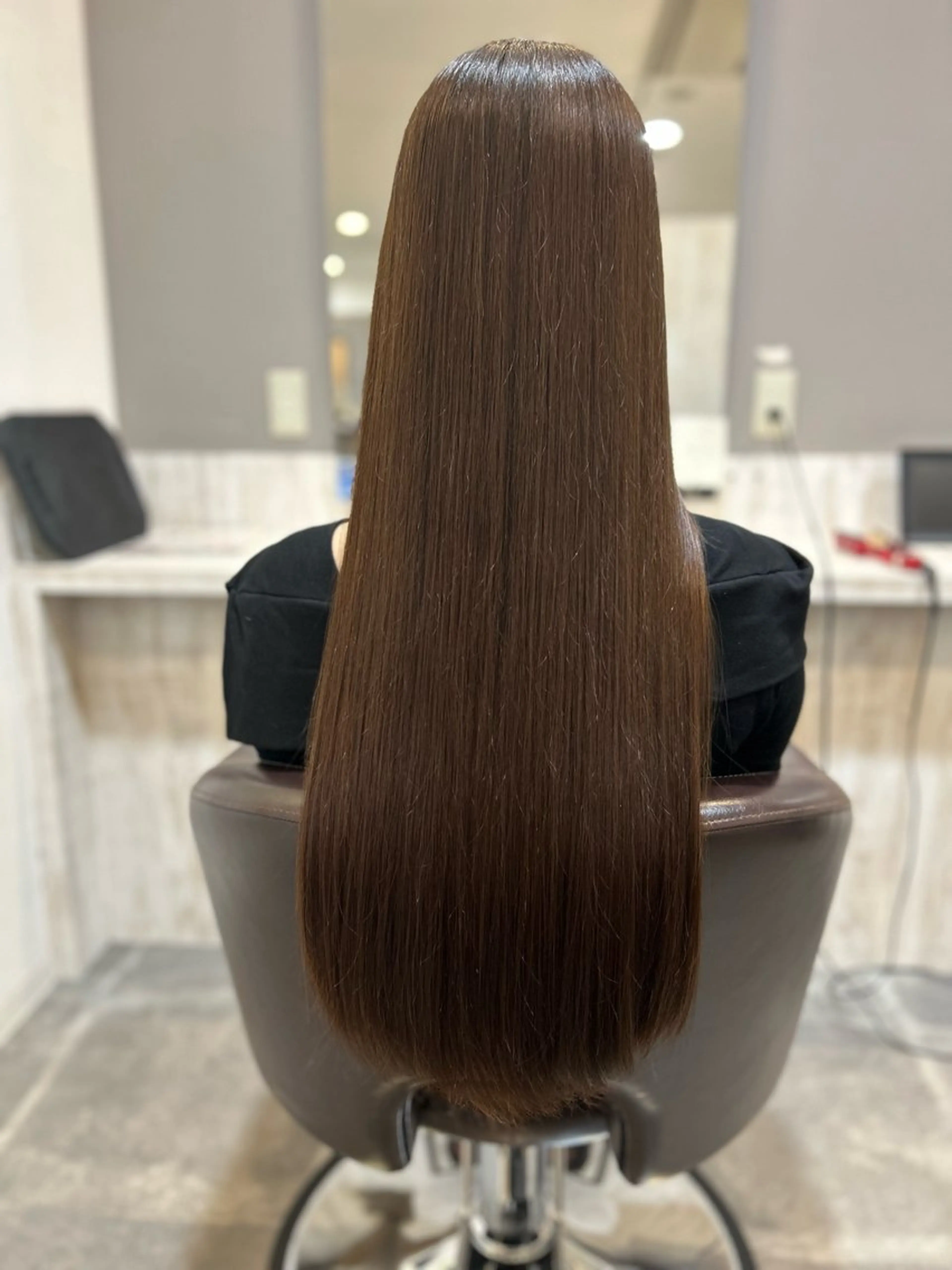 ロング カット 縮毛矯正 中山 賢人のヘアスタイル