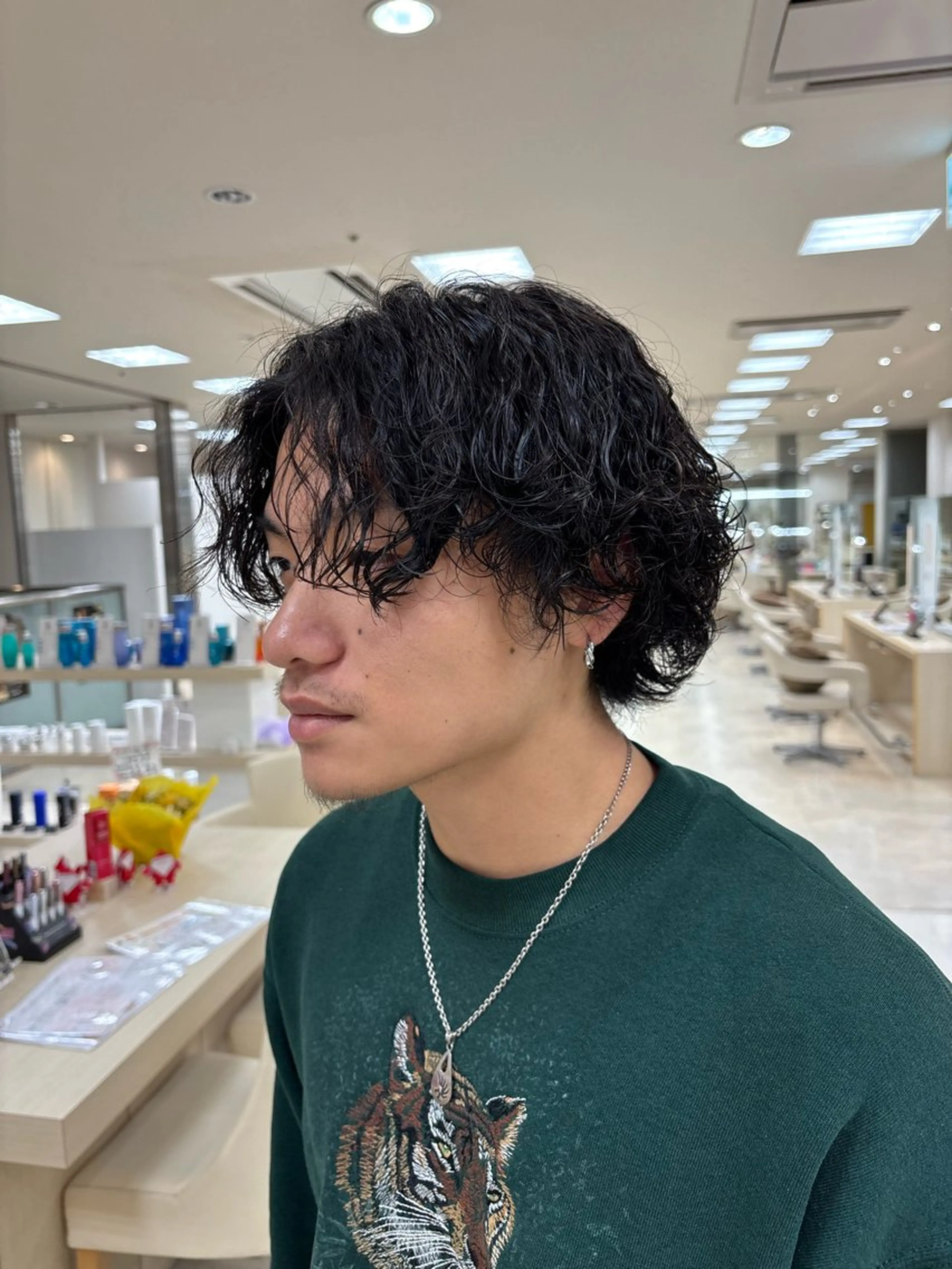 パーマ メンズ カット パーマ トリートメント 湘南/メンズパーマ/ ハイライト/ユチカのヘアスタイル