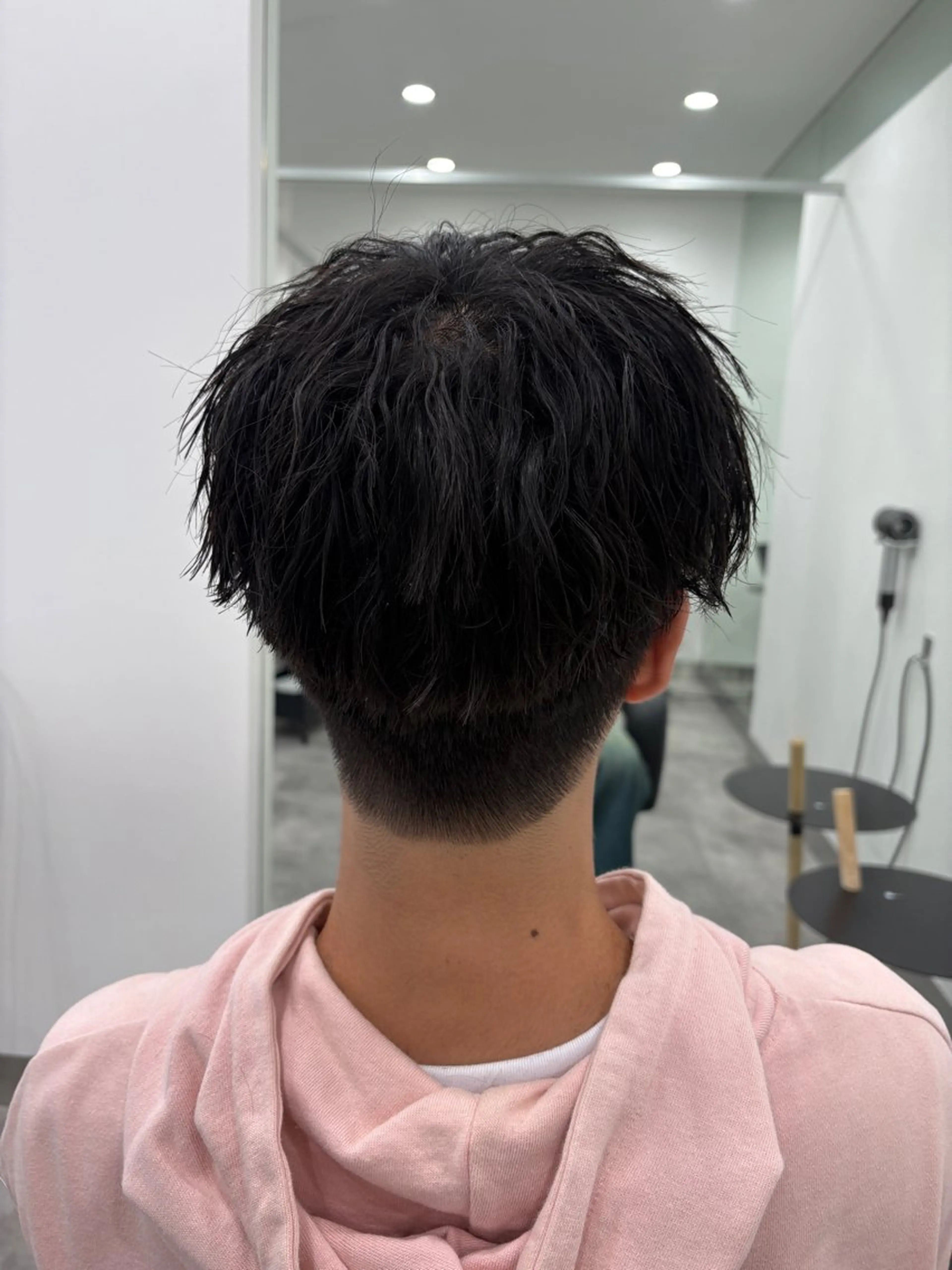 ショート パーマ メンズ メンズブリーチ メンズ韓国風 ボブ 韓国風ヘア レイヤーカット 💝似合わせカット& カラーＵｒｕｎａ💝のヘアスタイル