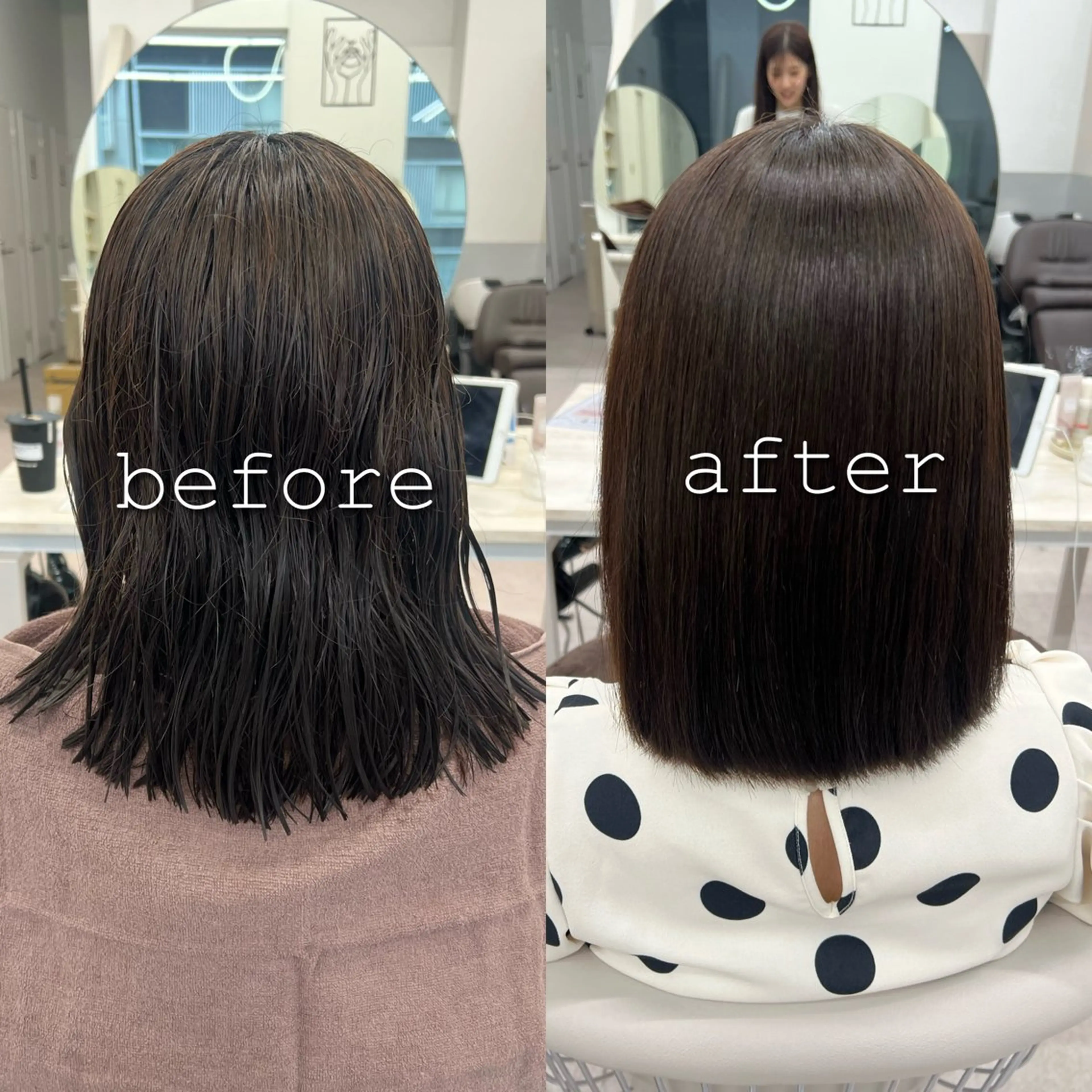 ショート カラー 縮毛矯正 カット ヘアカラー 縮毛矯正 トリートメント 美髪矯正/髪質改善/ 艶髪🤍伊藤梨紗のヘアスタイル