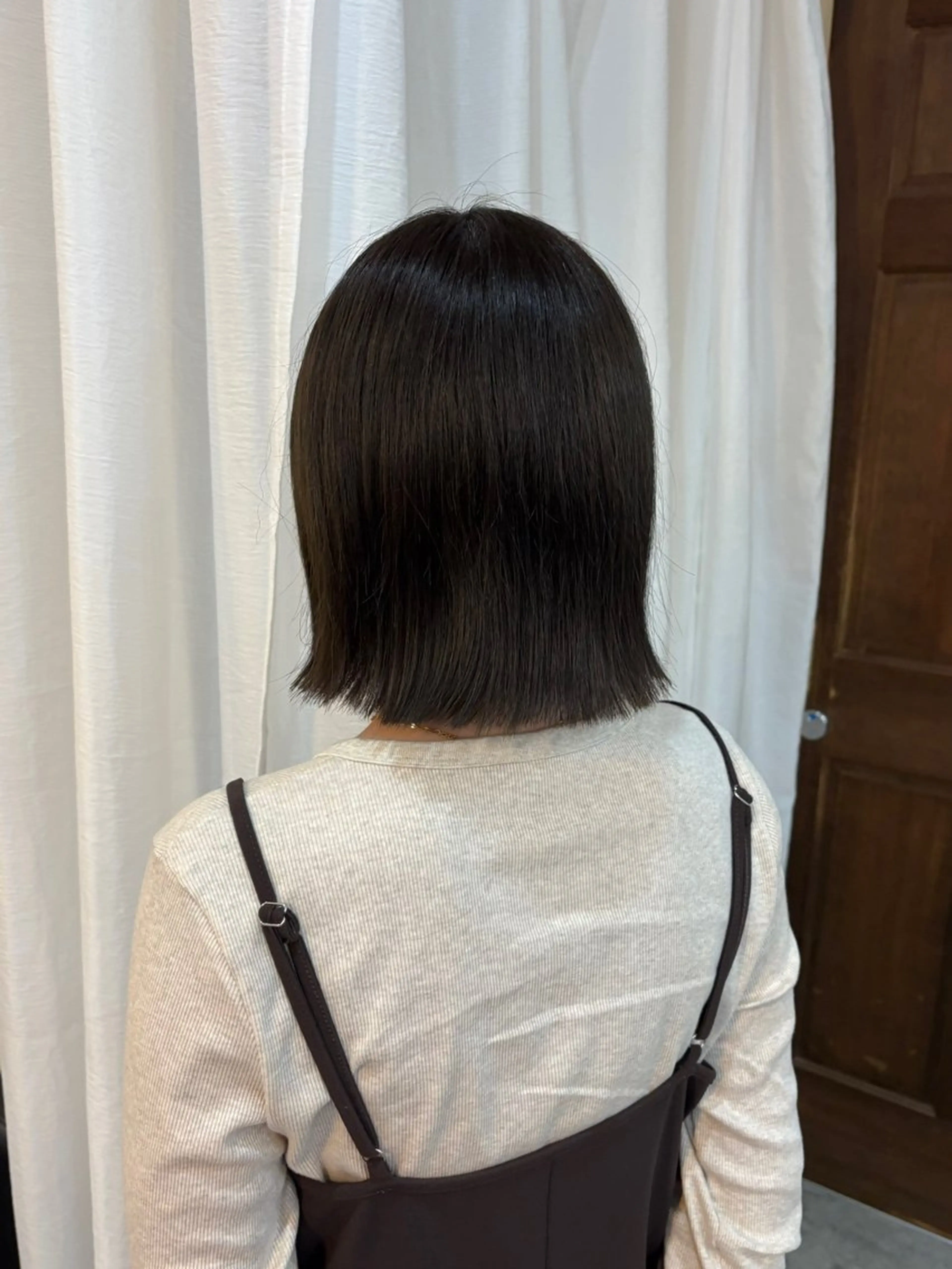 ミディアム 切りっぱなしボブ ボブ 外ハネヘア カット ボブ/可愛いスタイル ⠀ゆらのヘアスタイル