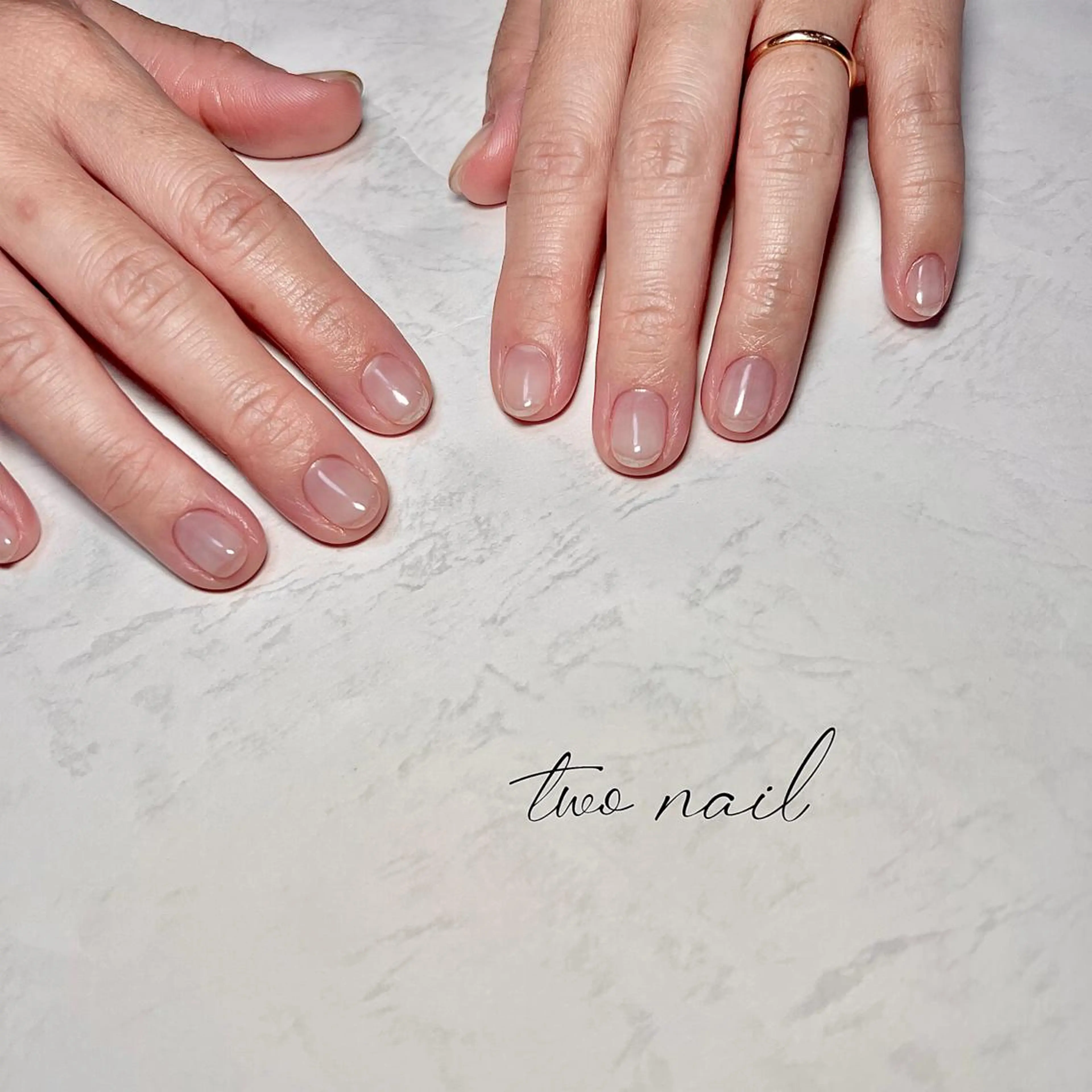 ネイル アートネイル フットネイル ハート ニュアンスネイル ホワイト ハンドネイル two nailのネイルデザイン