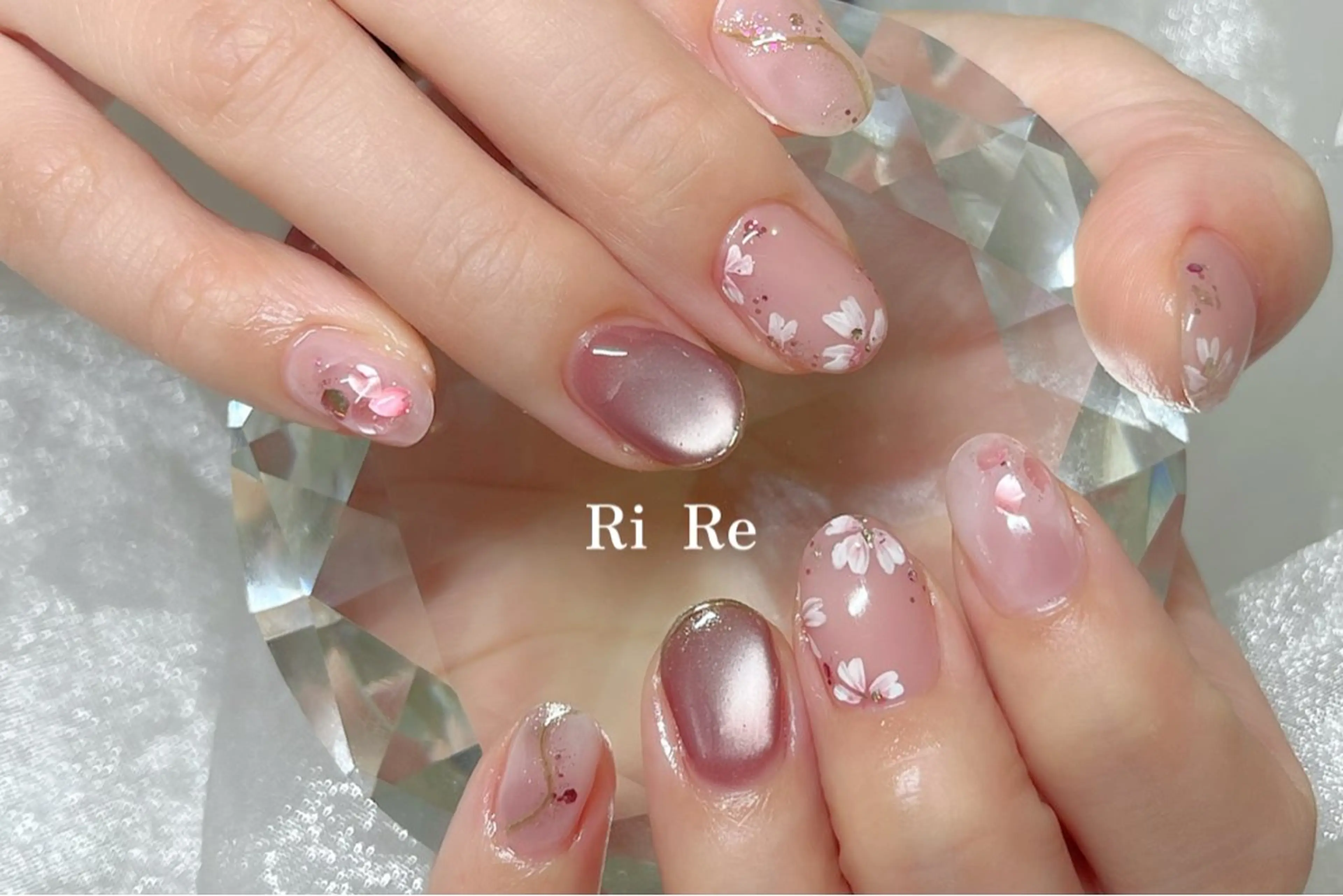 ネイル 桜ネイル Nailsalon RiRe♡Reikaのネイルデザイン