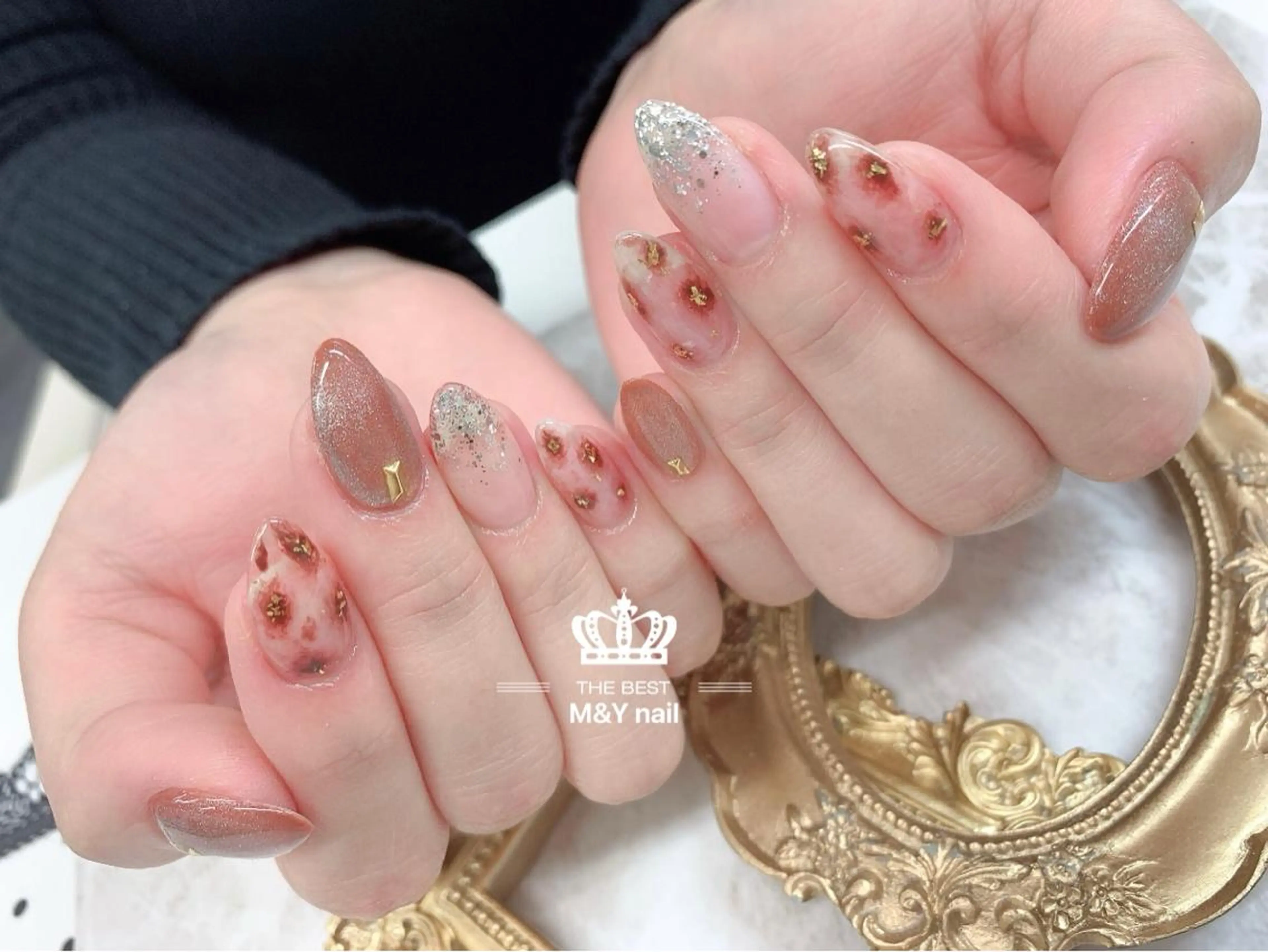 ネイル マグネットネイル ハンドネイル M&Y NailSalonのネイルデザイン
