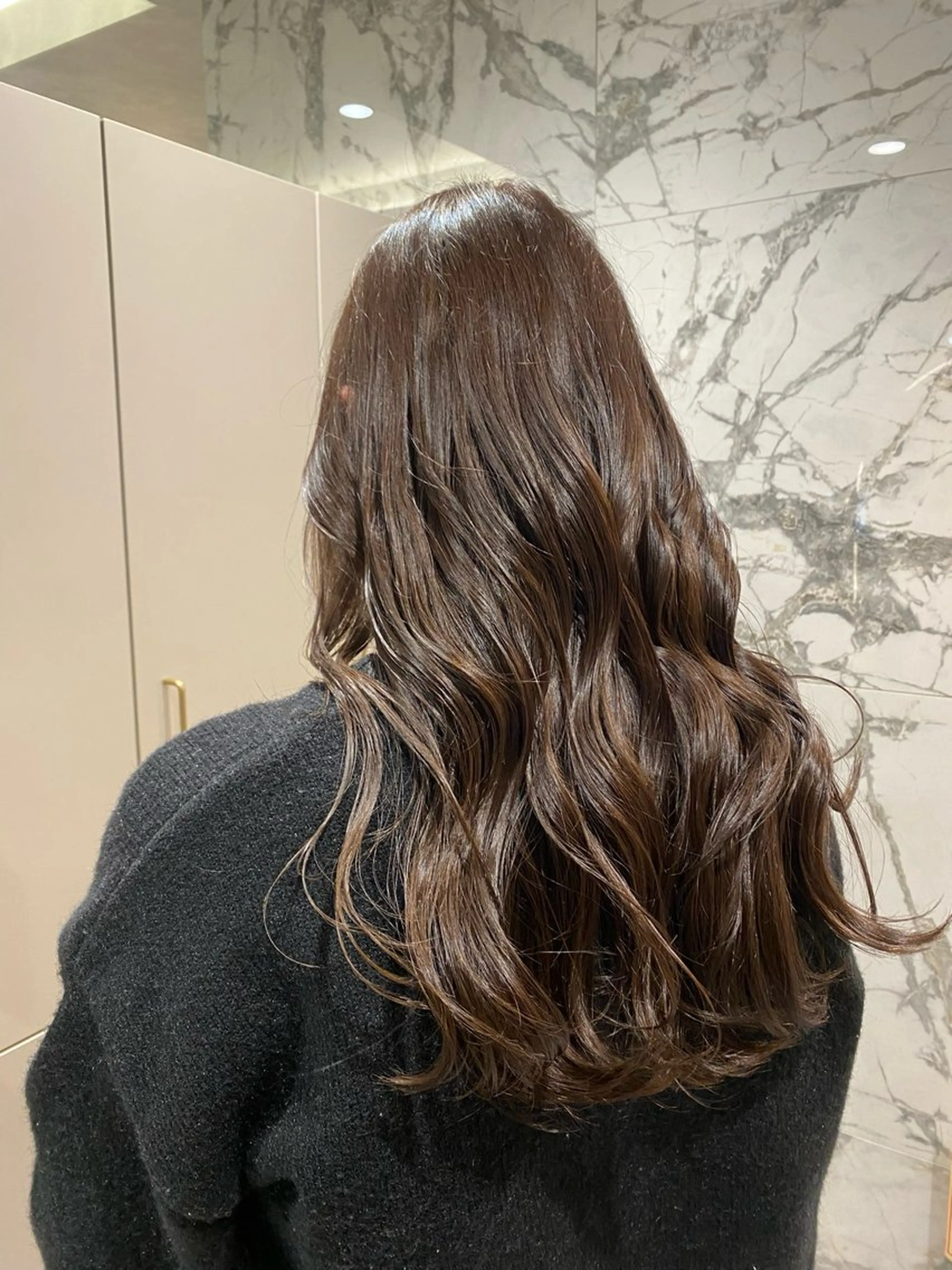 カラー 透明感カラー オレンジ 水竹 日向のヘアスタイル