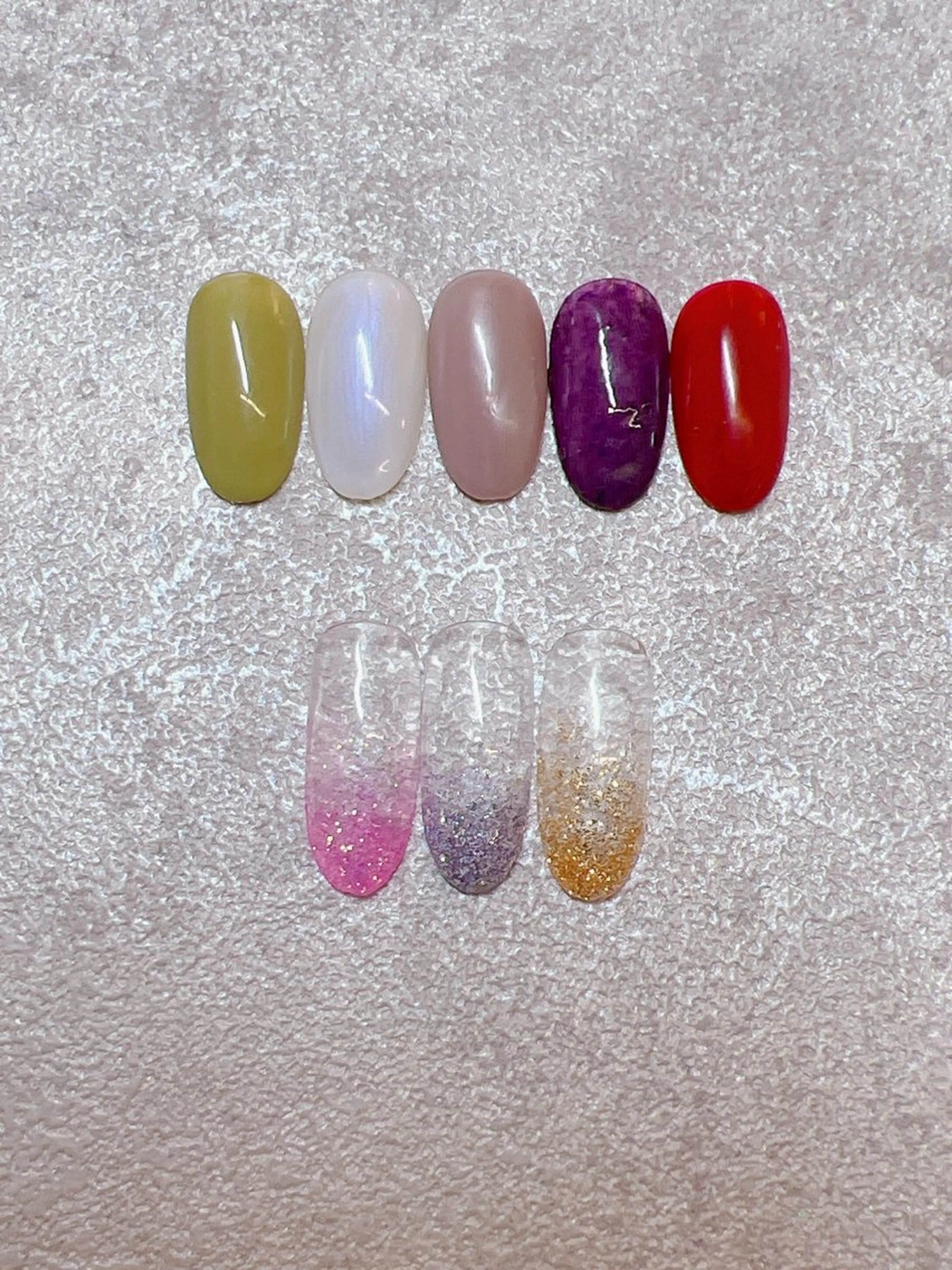 ラメグラデーション　オフ込みの写真